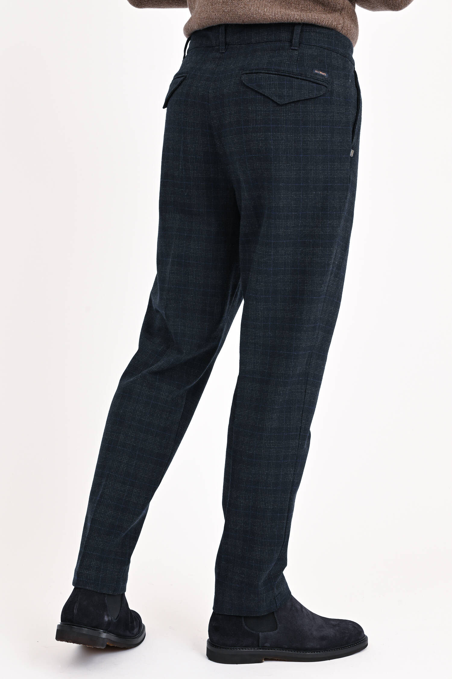 Karierte Hose RONAN in Navy Karierte Hose RONAN in Navy