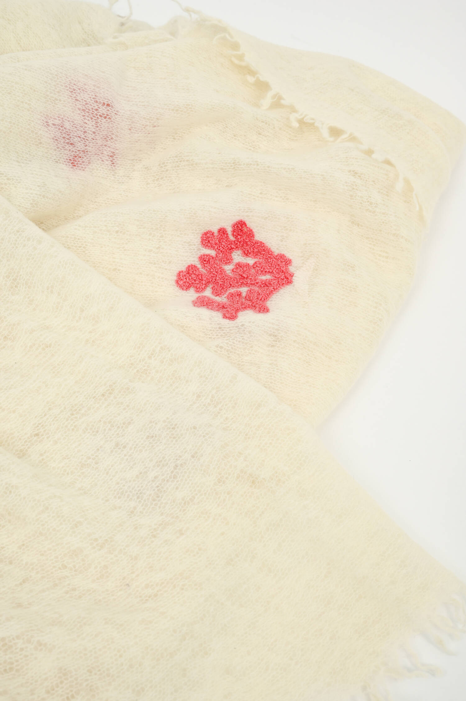 Cashmere-Schal SEA in Eggshell