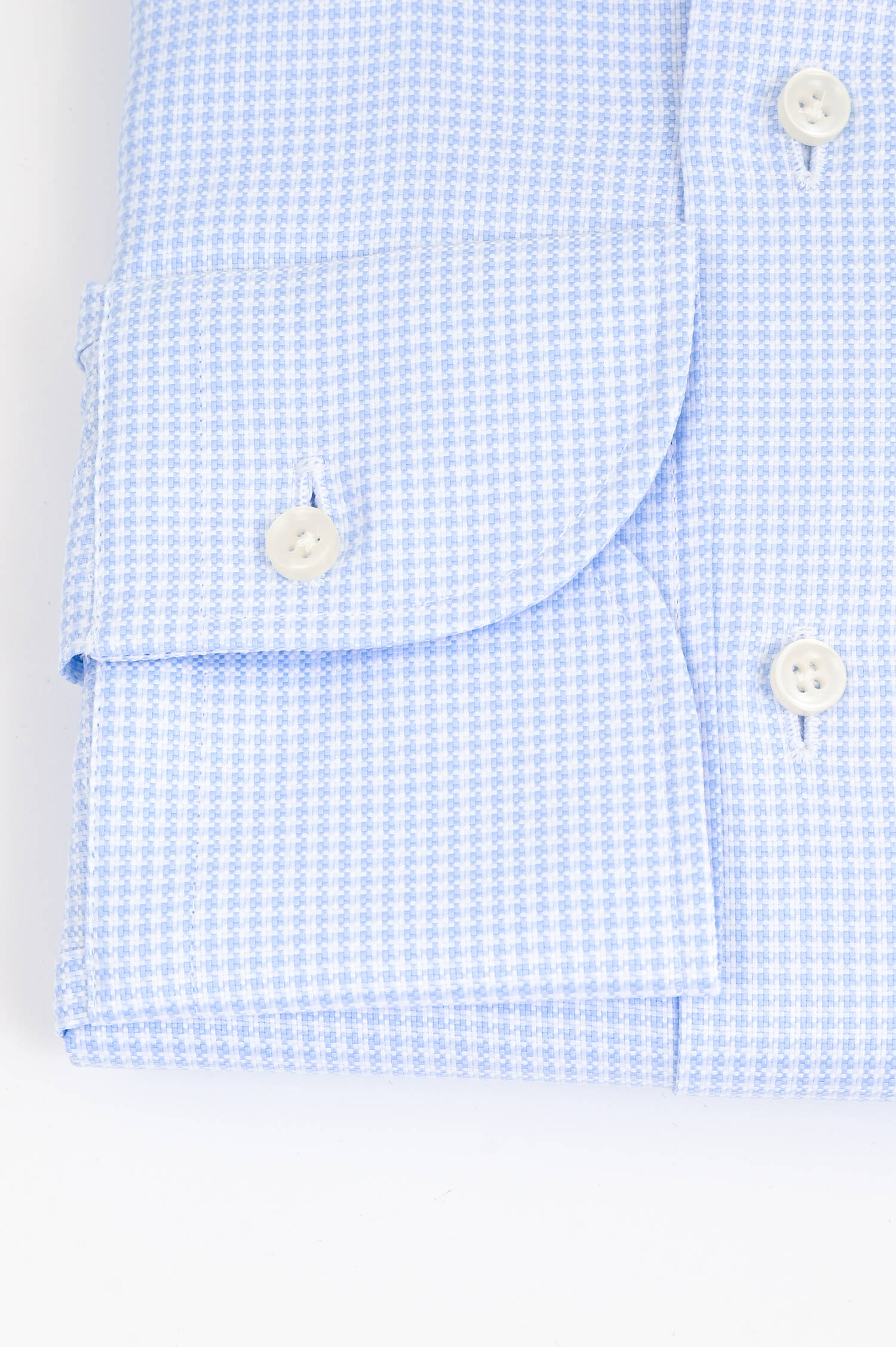 Hahnentritt Hemd in Hellblau/Weiß Hahnentritt Hemd in Hellblau/Weiß