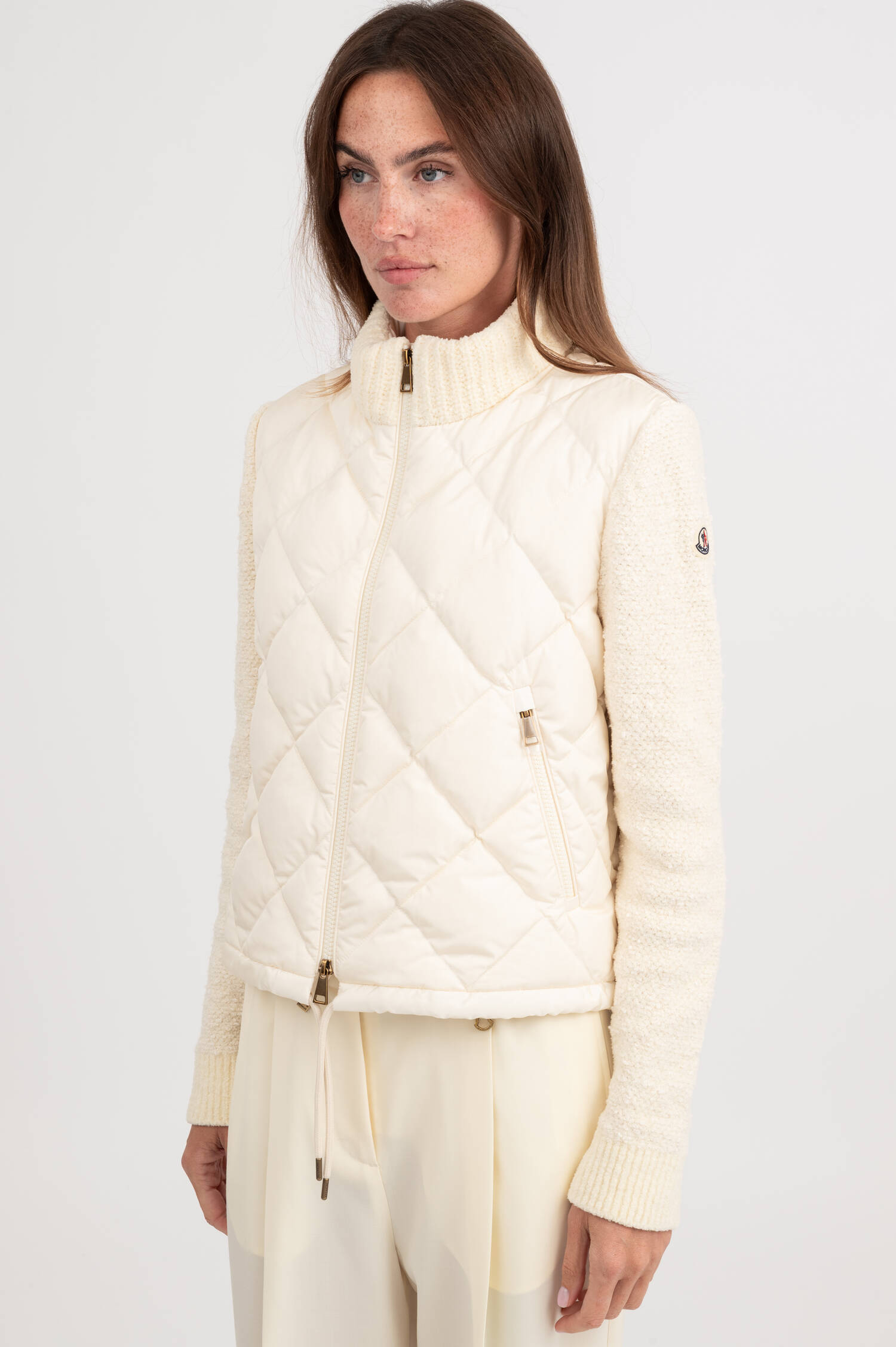 Hybrid Jacke in Creme Hybrid Jacke in Creme