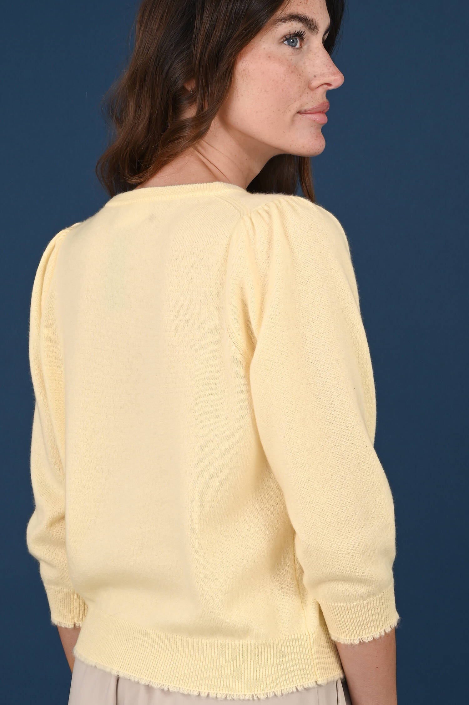 Cashmere Pullover in French Vanilla