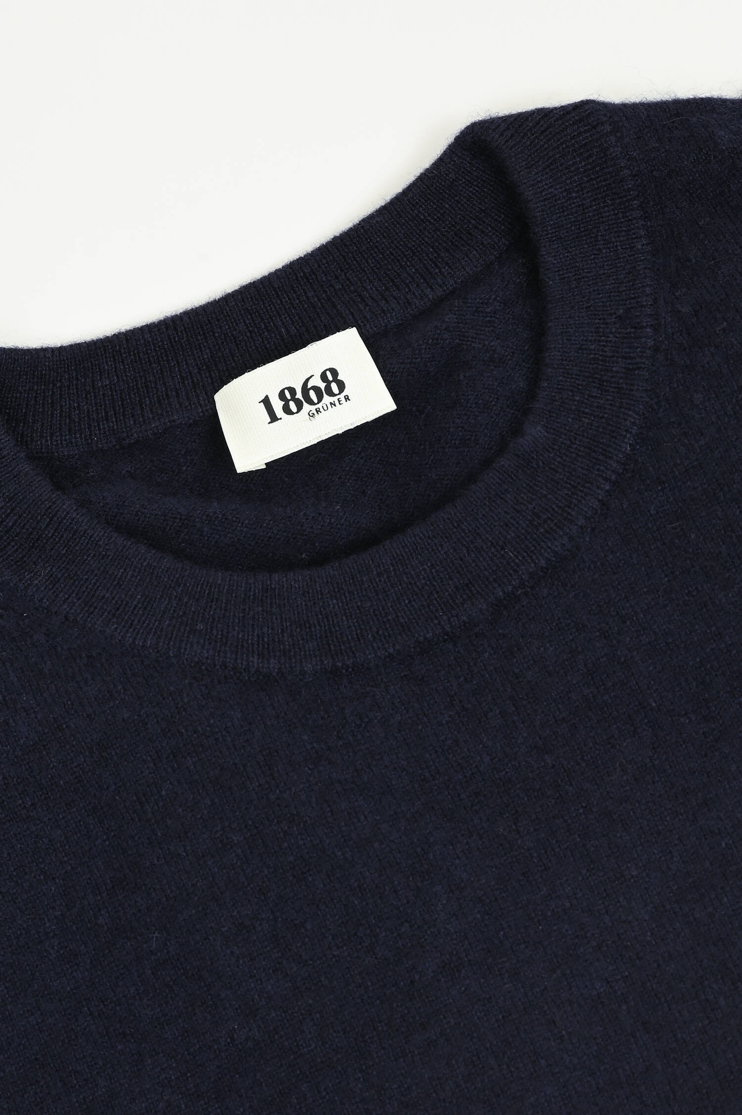 Cashmerepullover mit Rundhals in Marine