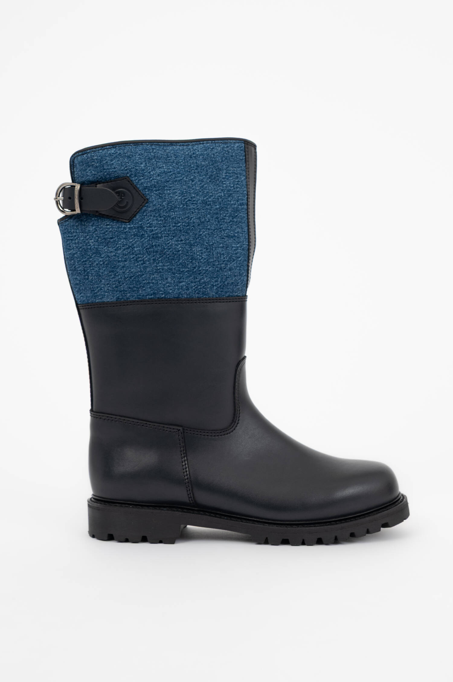 Lederstiefel MARONIBRATER in Blau/Schwarz Lederstiefel MARONIBRATER in Blau/Schwarz