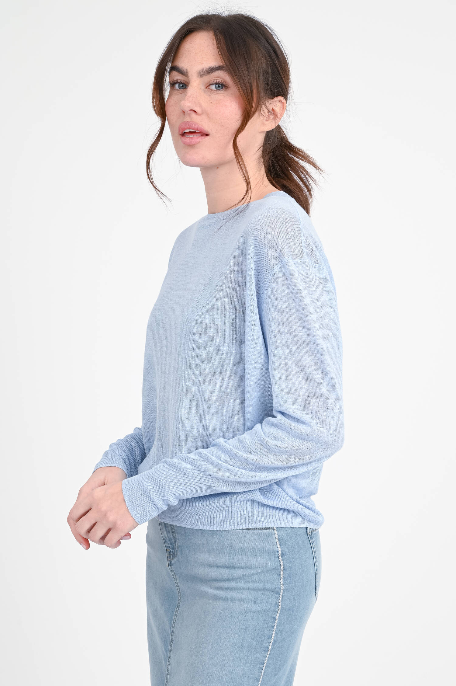 Pullover SANTE aus Hanf in Hellblau