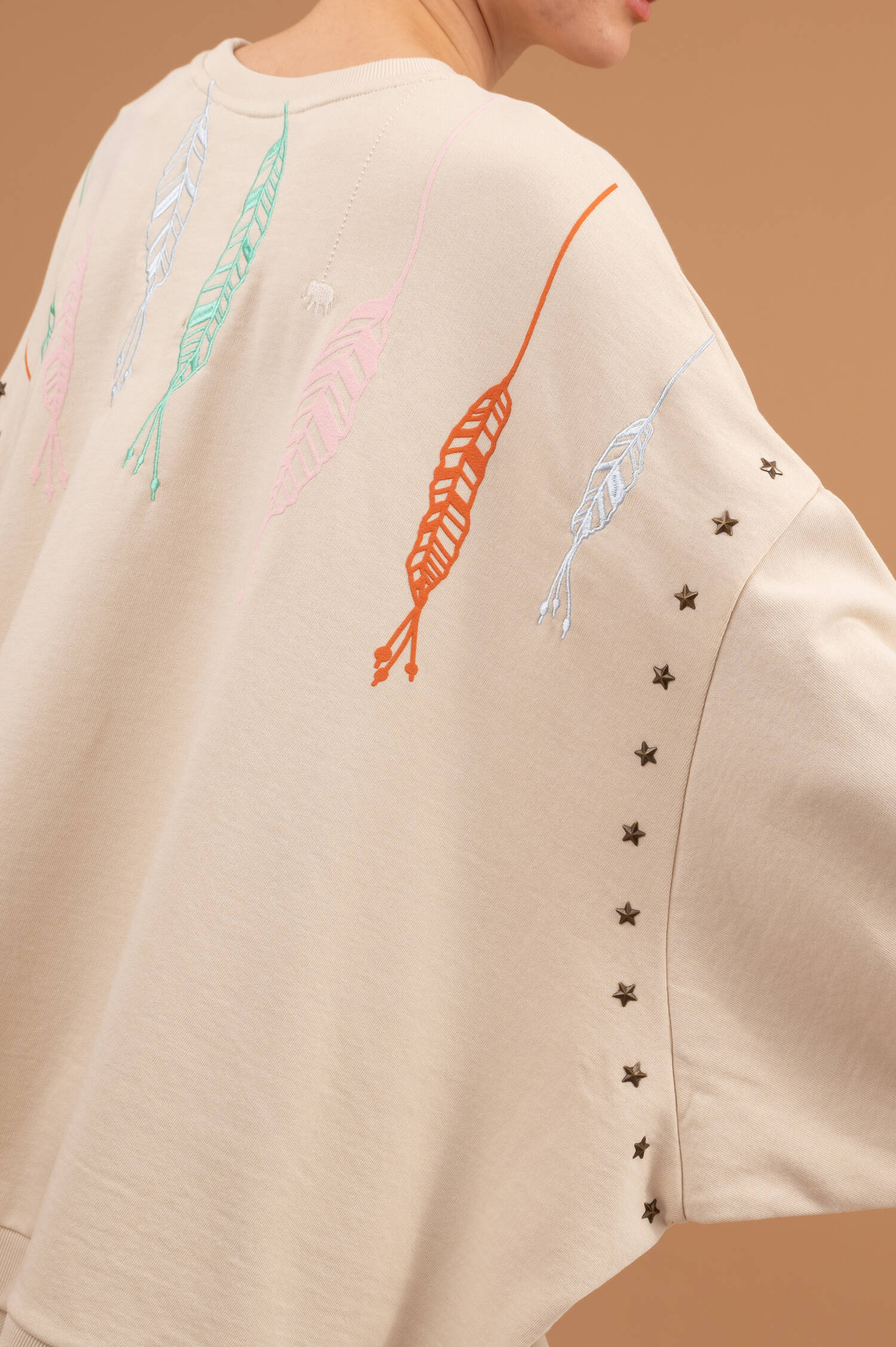 Oversized Sweater IZAR in Sand