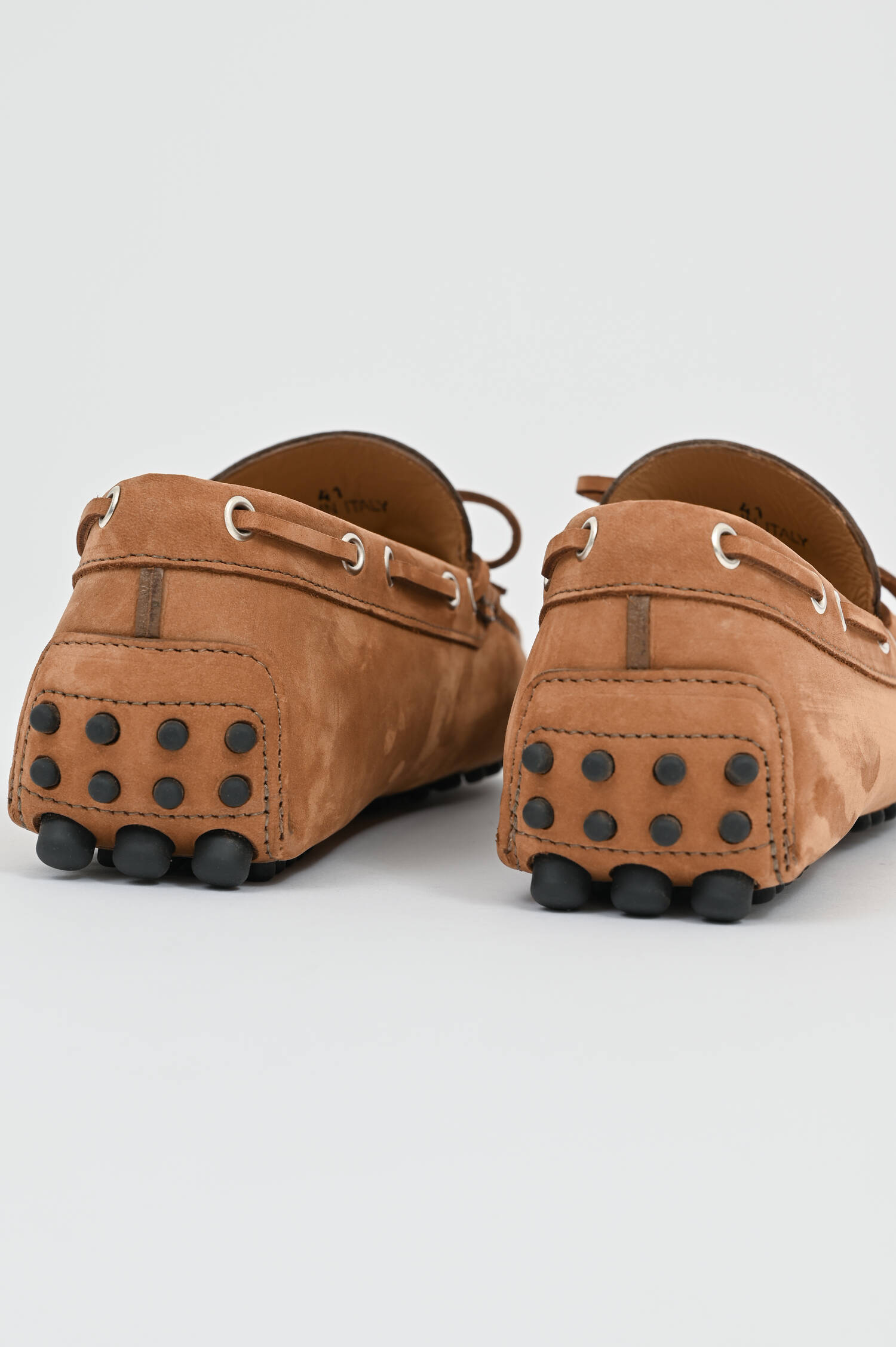 Veloursleder Mokkassins in Braun