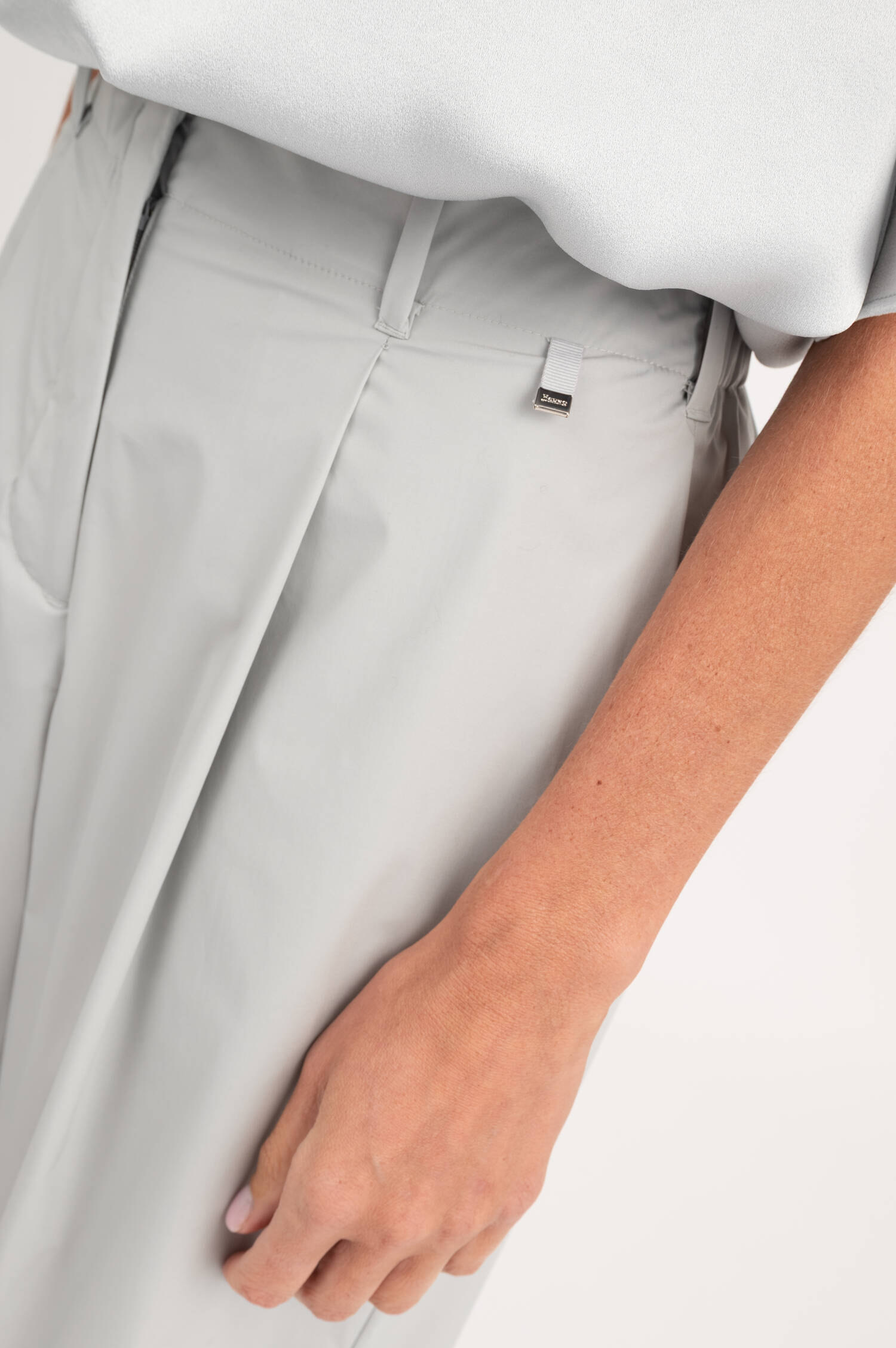 Wide Leg Hose in Hellblau