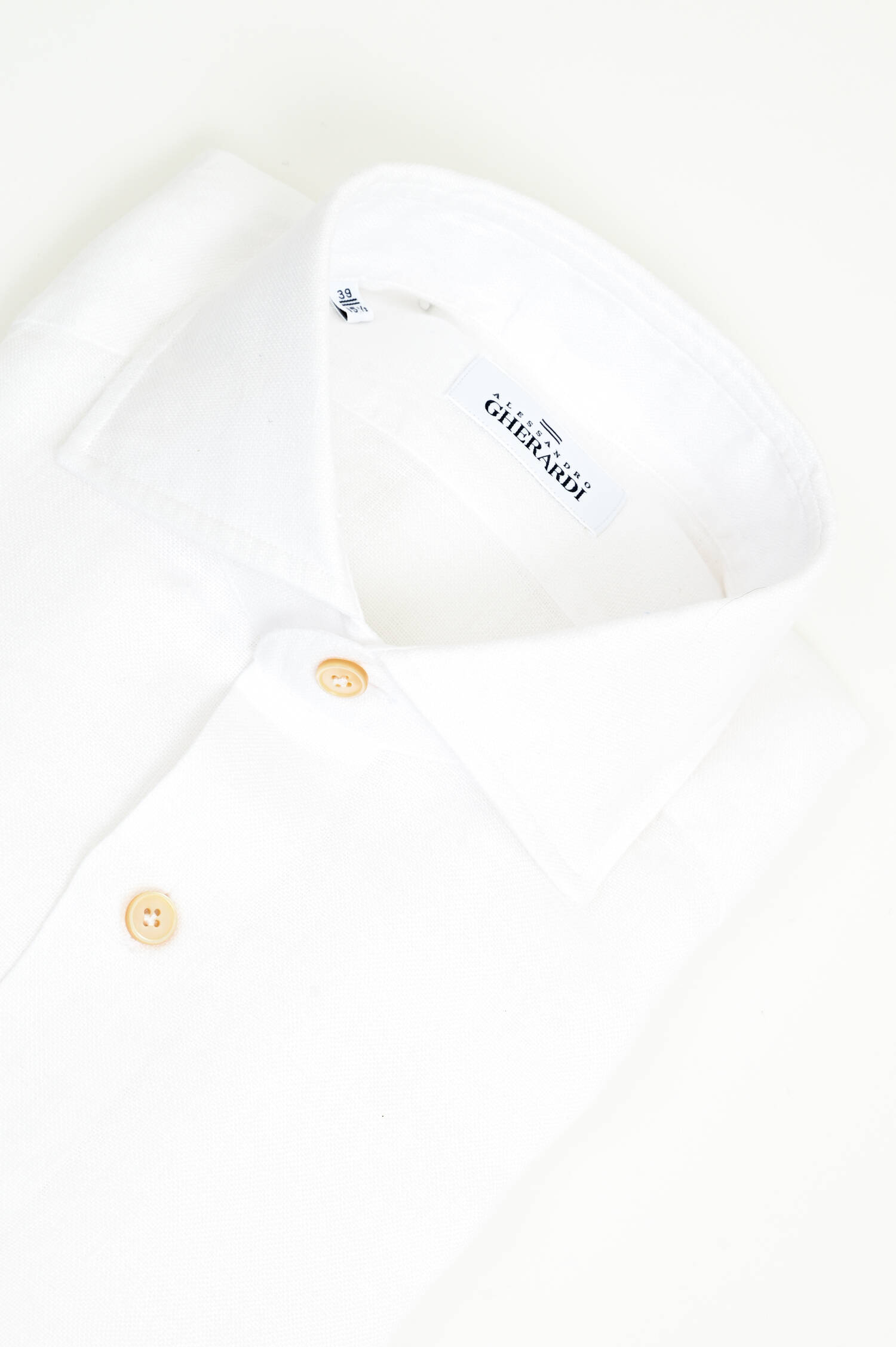 Hemd aus reinem Leinen in Weiß