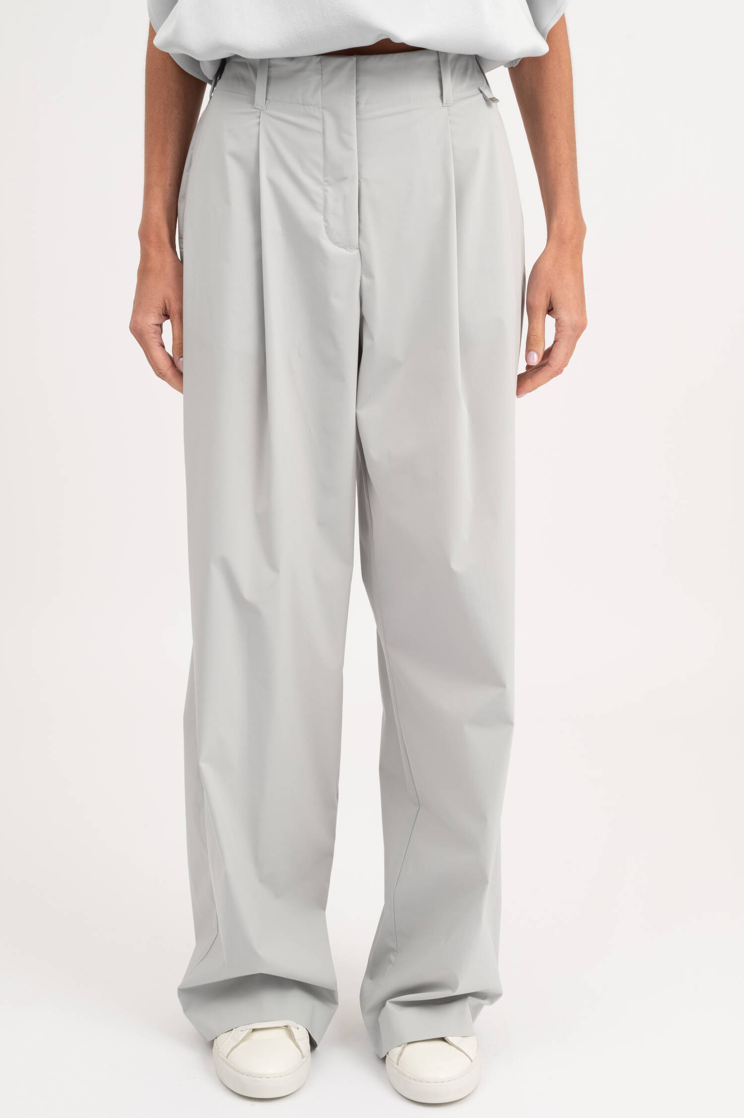 Wide Leg Hose in Hellblau