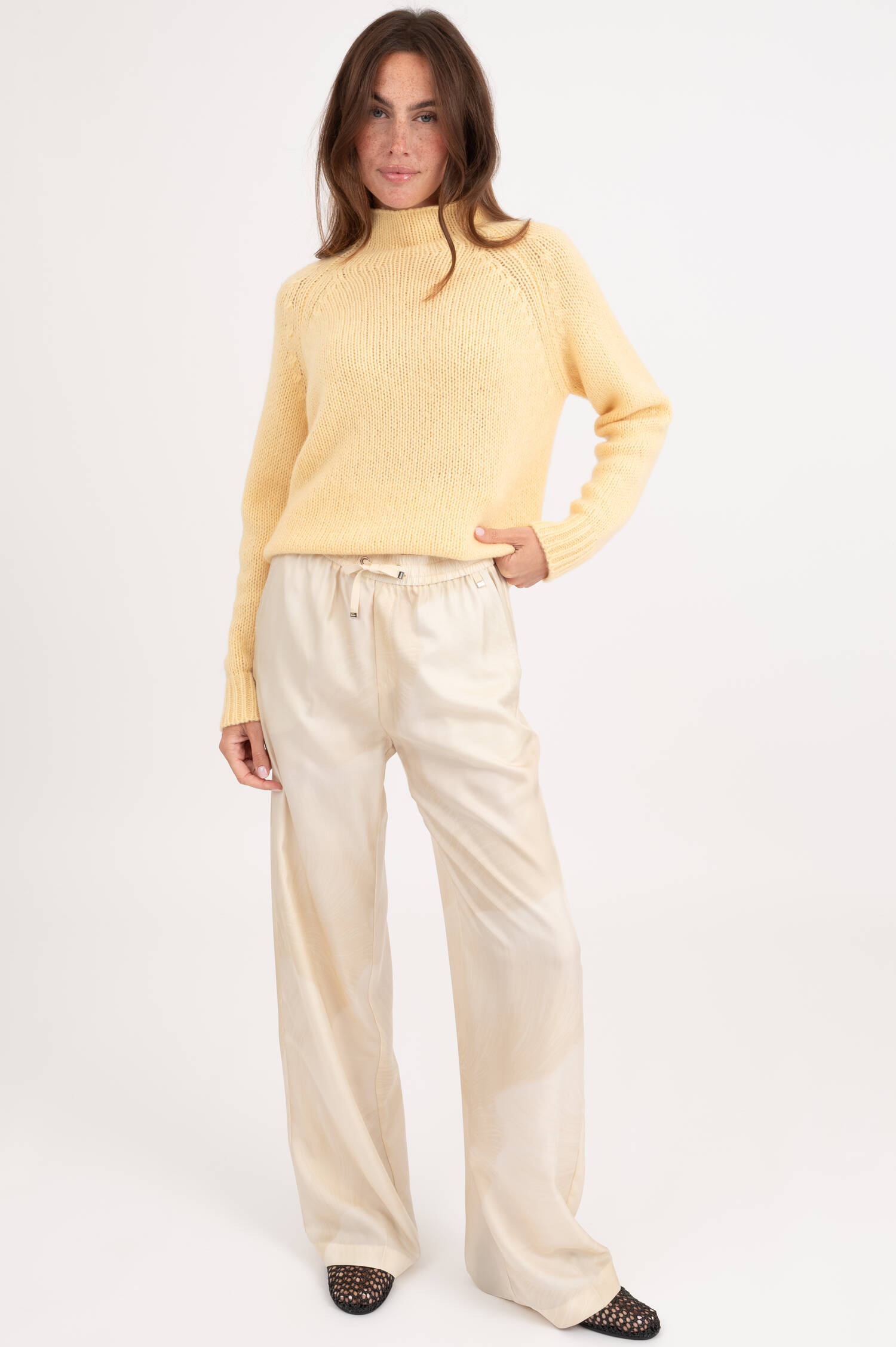 Seidenhose in Creme Seidenhose in Creme
