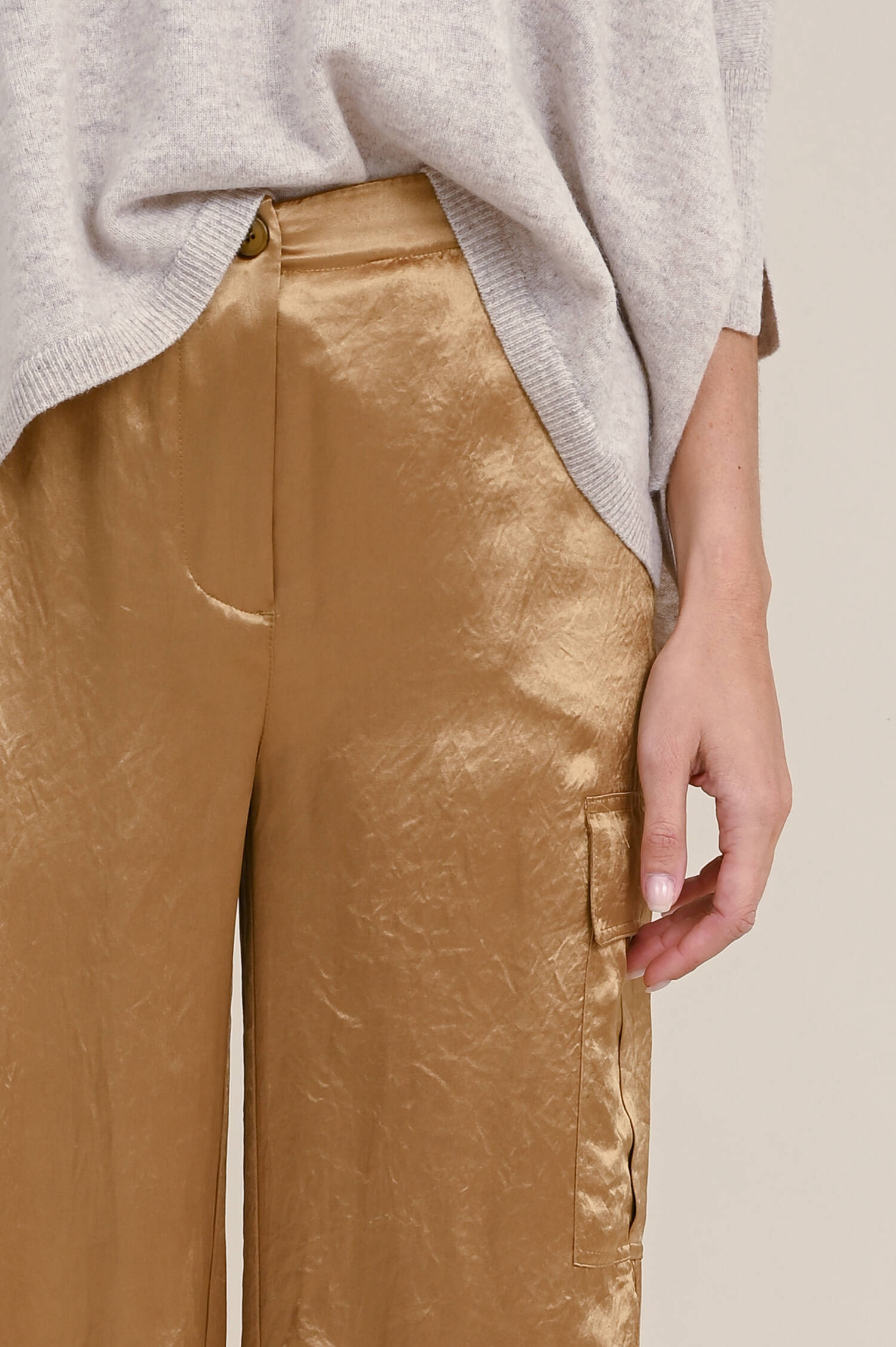 Lockere Hose MORGAN in Ockergelb