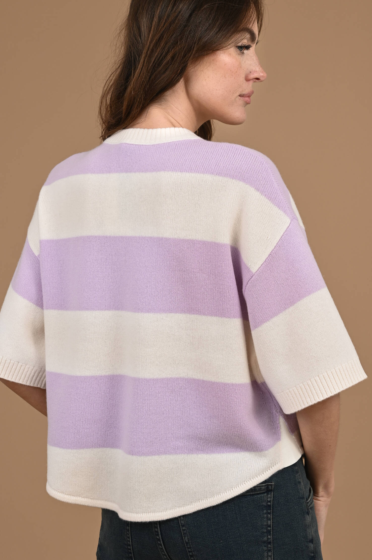 Pullover MODERN STATEMENTS in White/Lavendel Pullover MODERN STATEMENTS in White/Lavendel