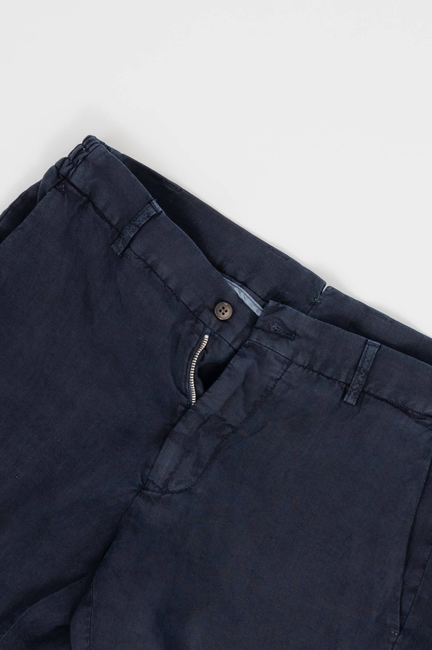 Leinen Bermuda in Navy