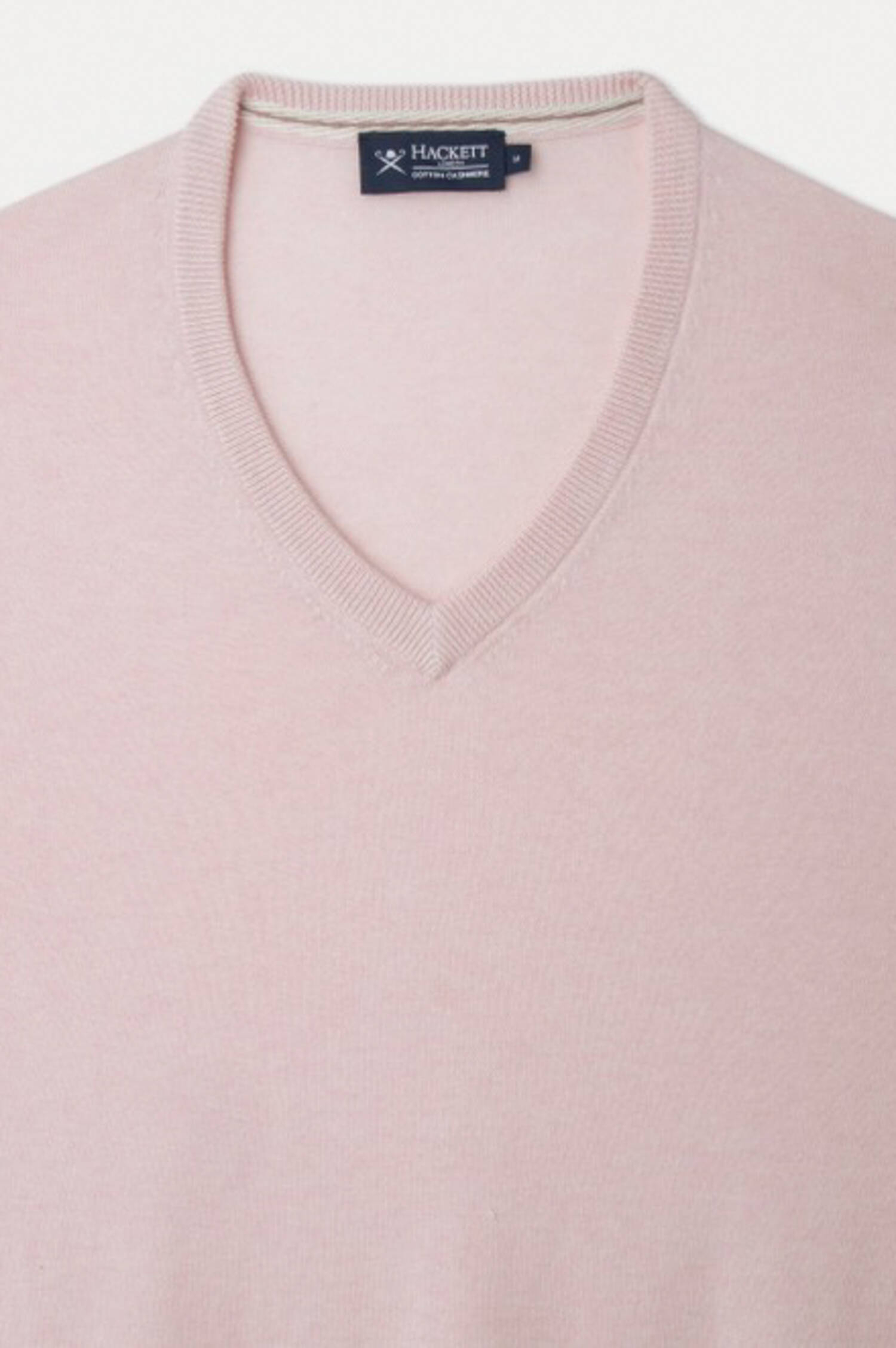 Baumwoll-Cashmere Pullover mit Patches in Rosa