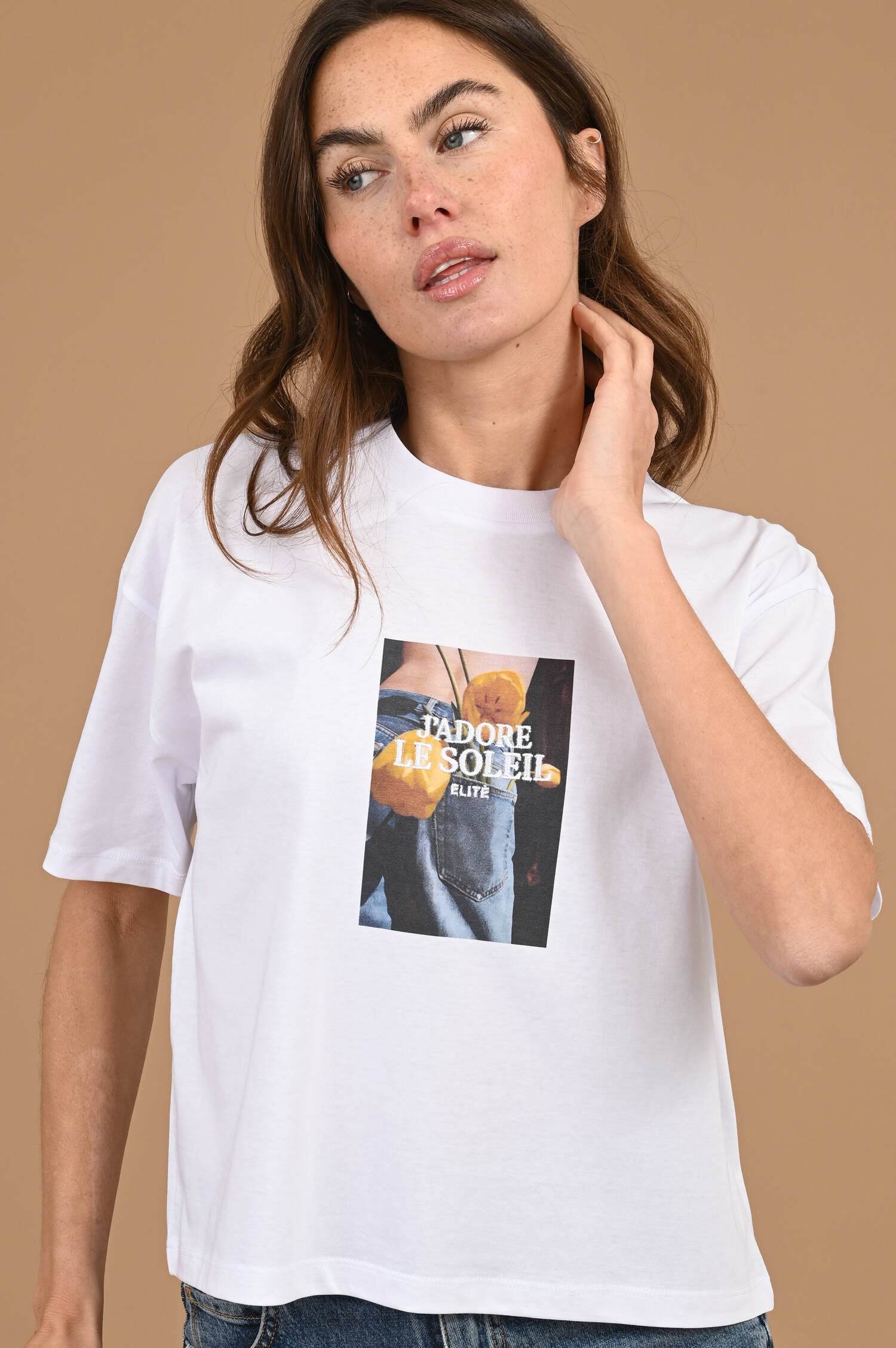 T-Shirt SOLEIL in Weiß T-Shirt SOLEIL in Weiß