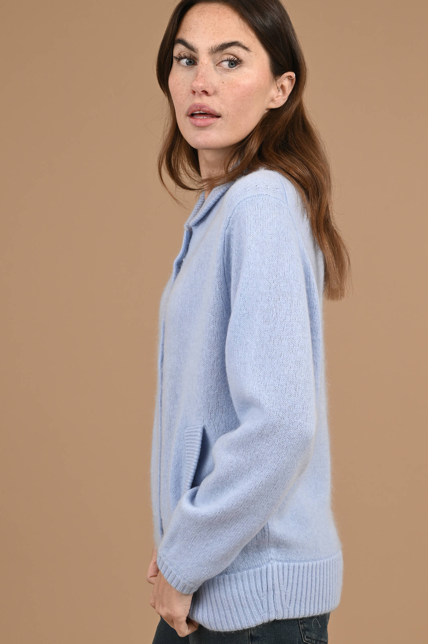 Cardigan FLUFFY STATEMENTS in Arcticblau Cardigan FLUFFY STATEMENTS in Arcticblau