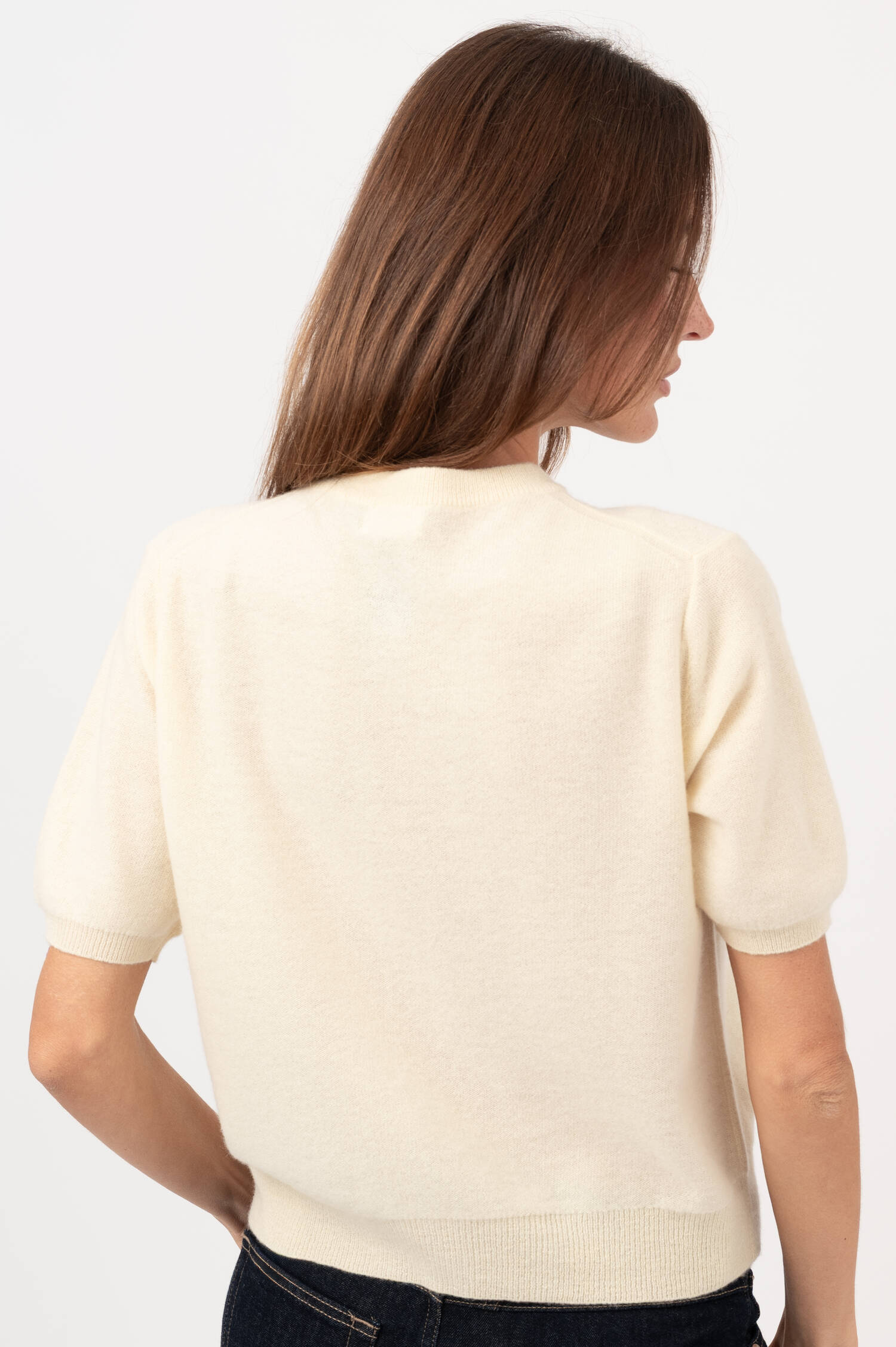 Cashmere-Cardigan in Hellgelb Cashmere-Cardigan in Hellgelb
