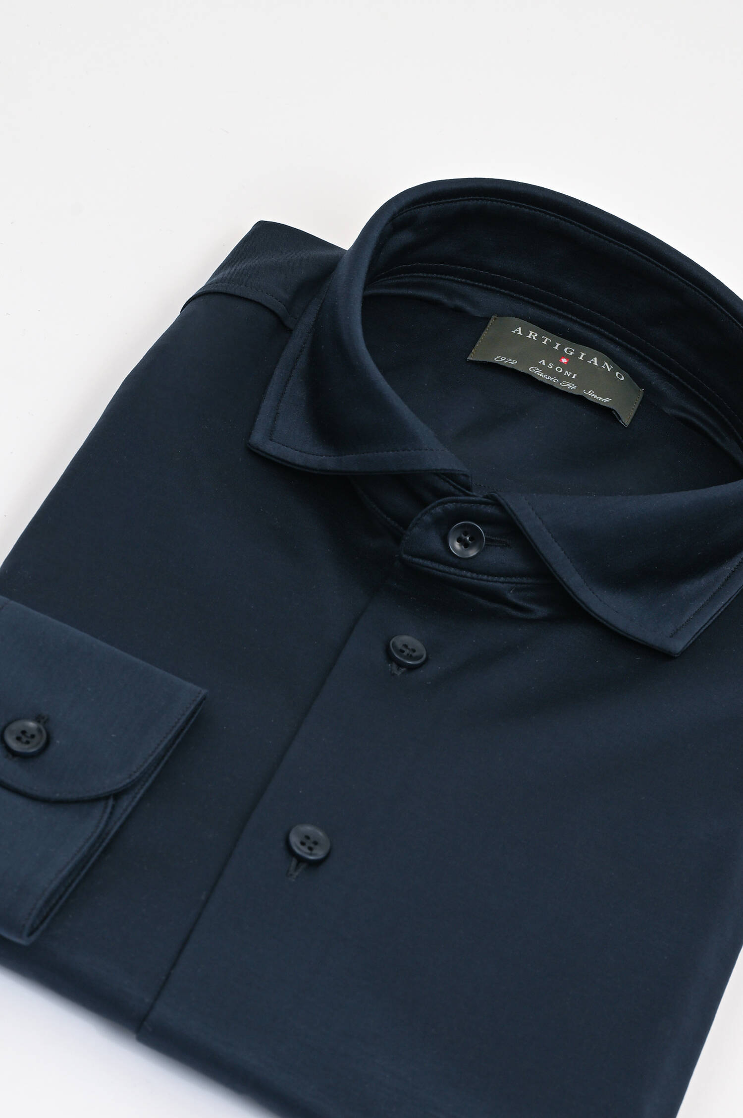 Baumwollhemd in Navy