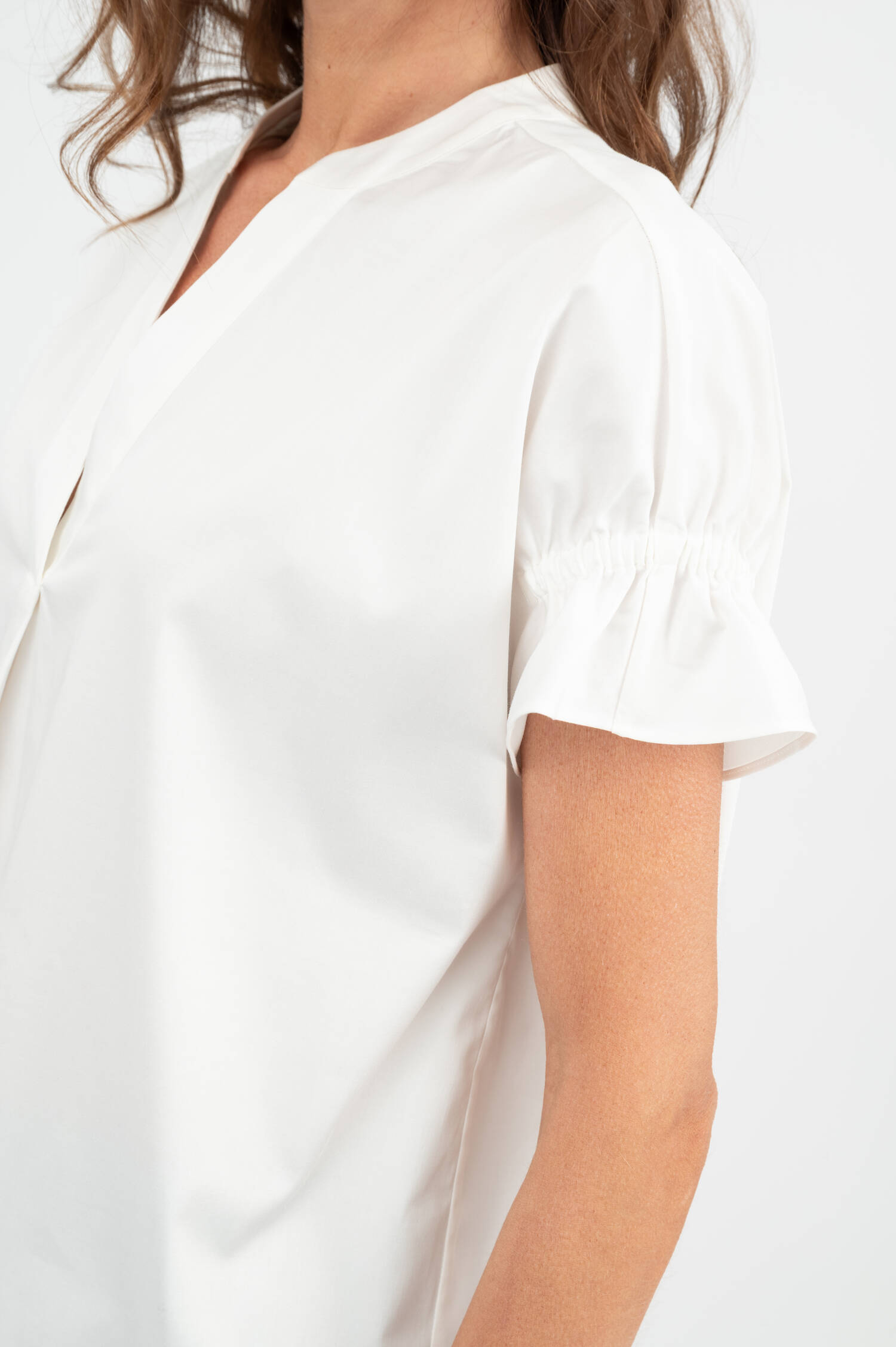Oversize Bluse in Weiß