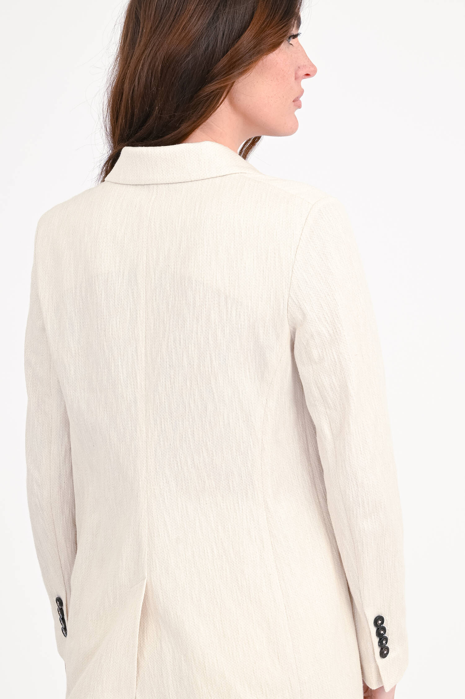  Doppelreihiger Blazer in Natur