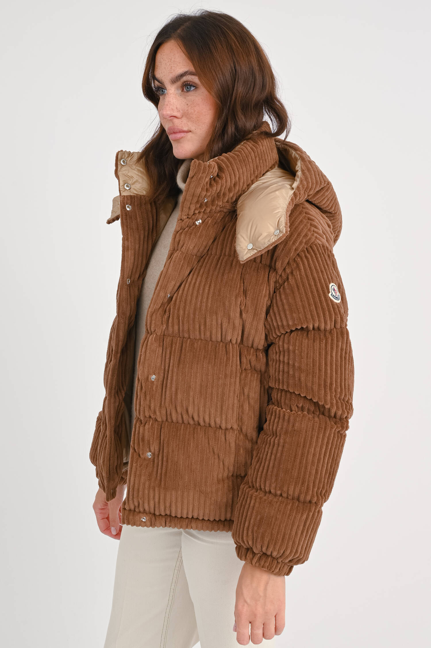 Cord-Daunenjacke DAOS in Braun