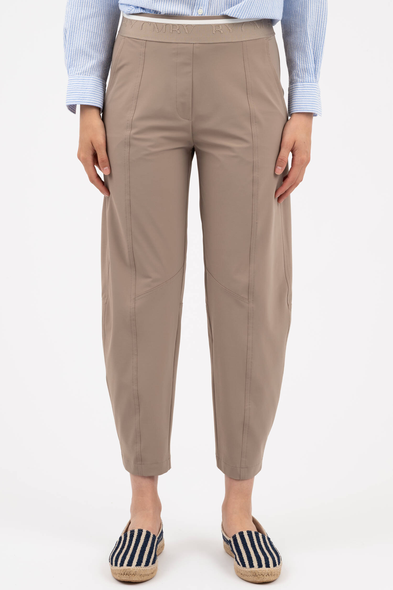 Cropped Hose EDEN in Taupe