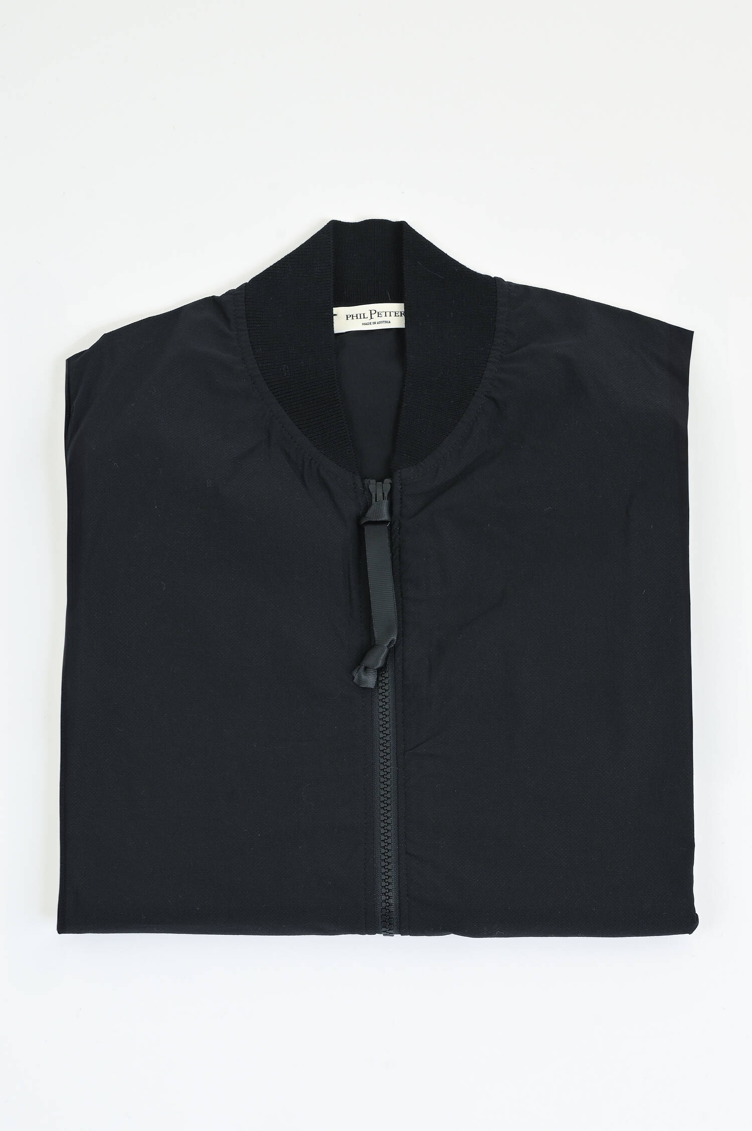 Bomberjacke aus Baumwolle in Schwarz