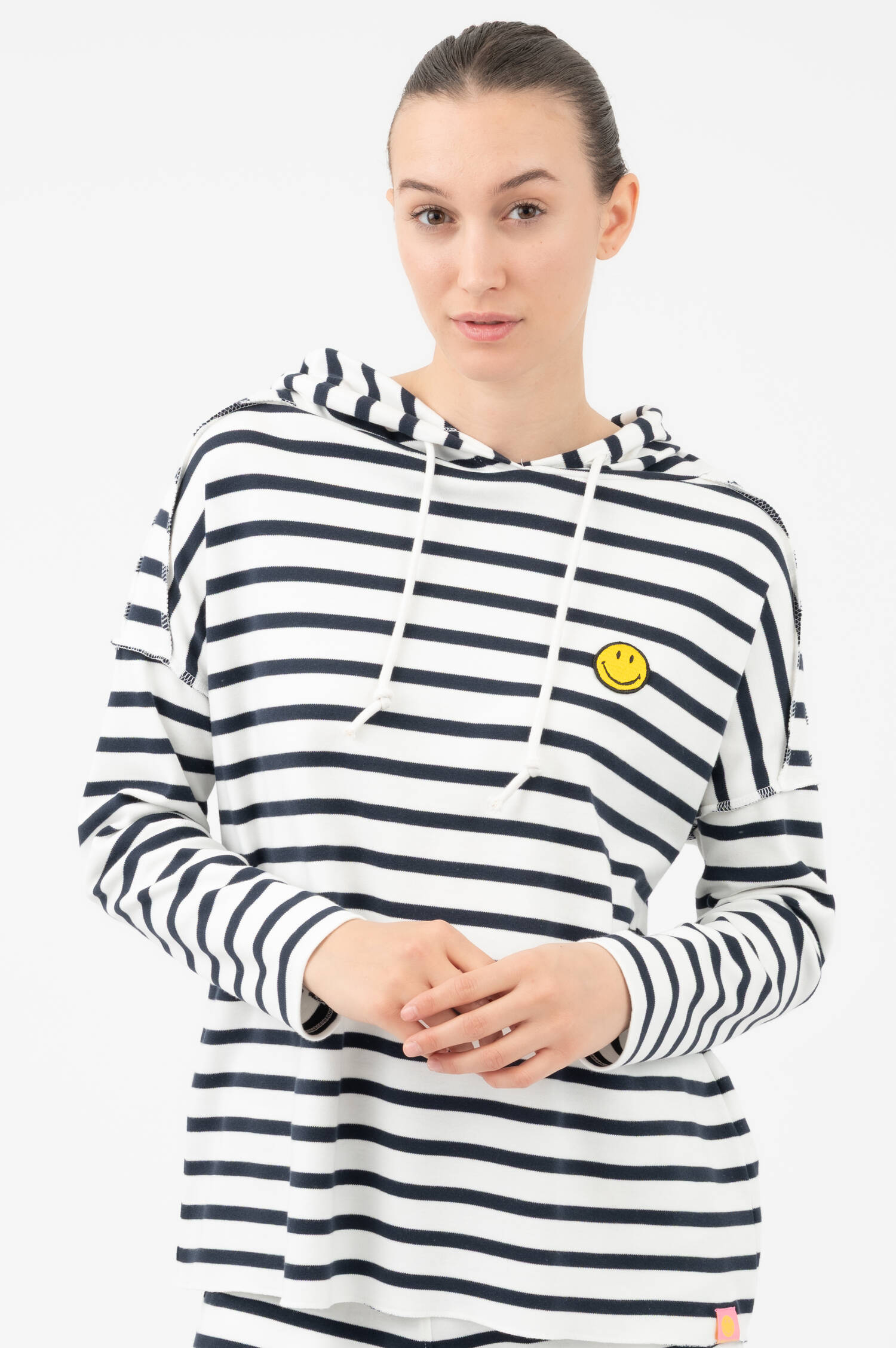 Ringelsweater SMILEY in Blau/Weiß Ringelsweater SMILEY in Blau/Weiß