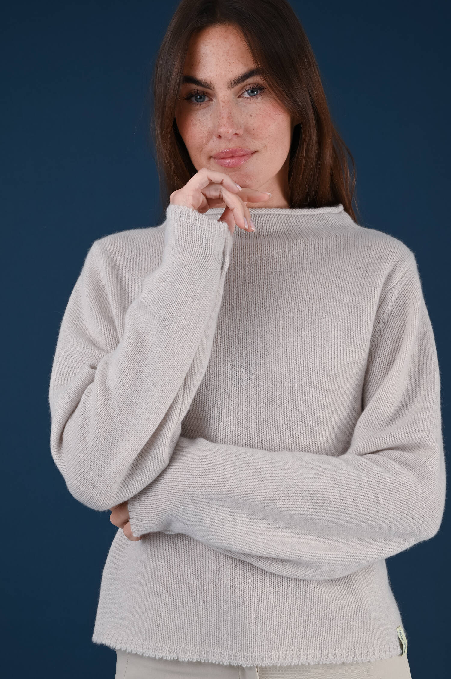 Cashmere Pullover in Marblegrau Cashmere Pullover in Marblegrau