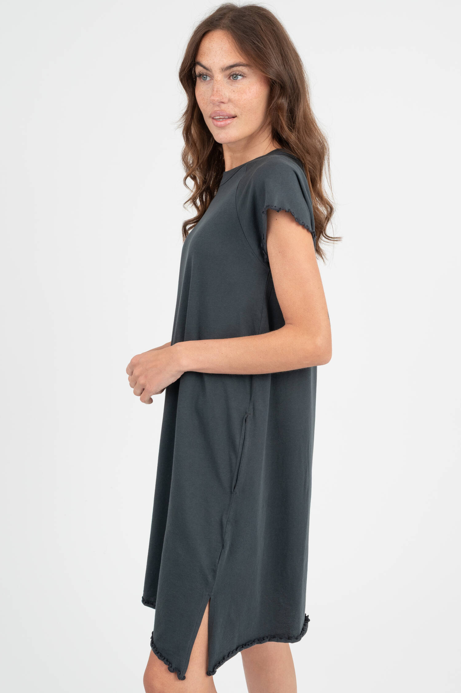 Schlupfkleid SHANTI in Anthrazit
