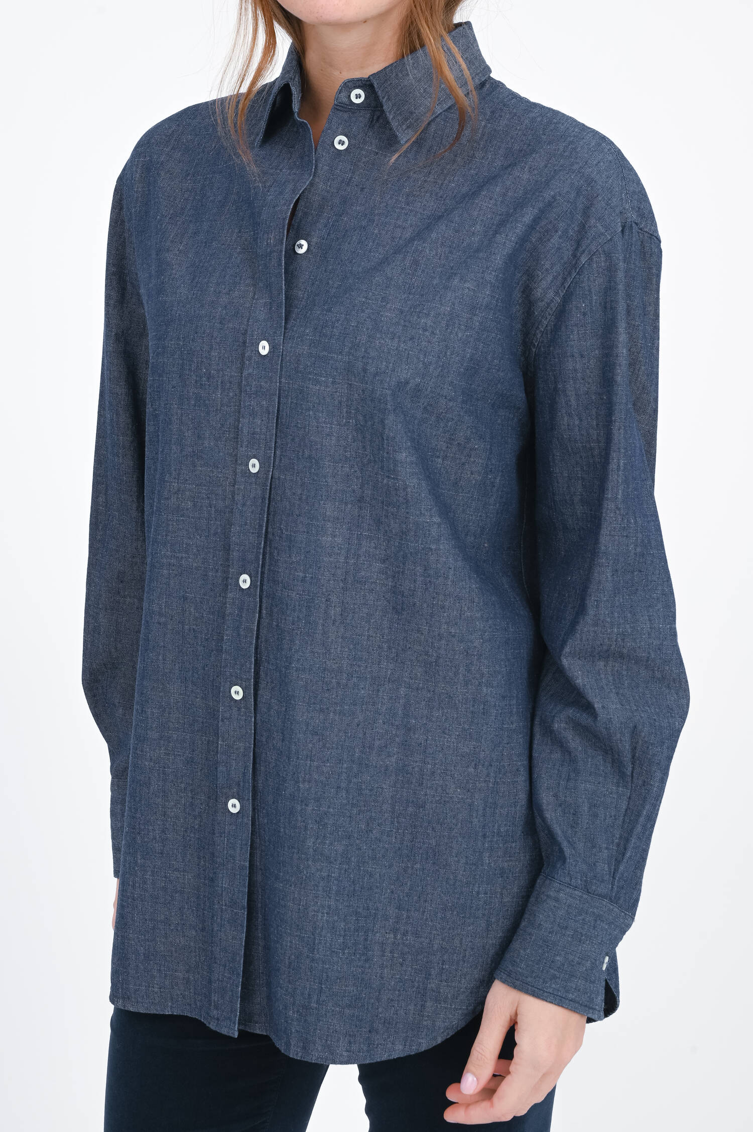 Bluse NANCYD im Denim-Look in Indigo Bluse NANCYD im Denim-Look in Indigo