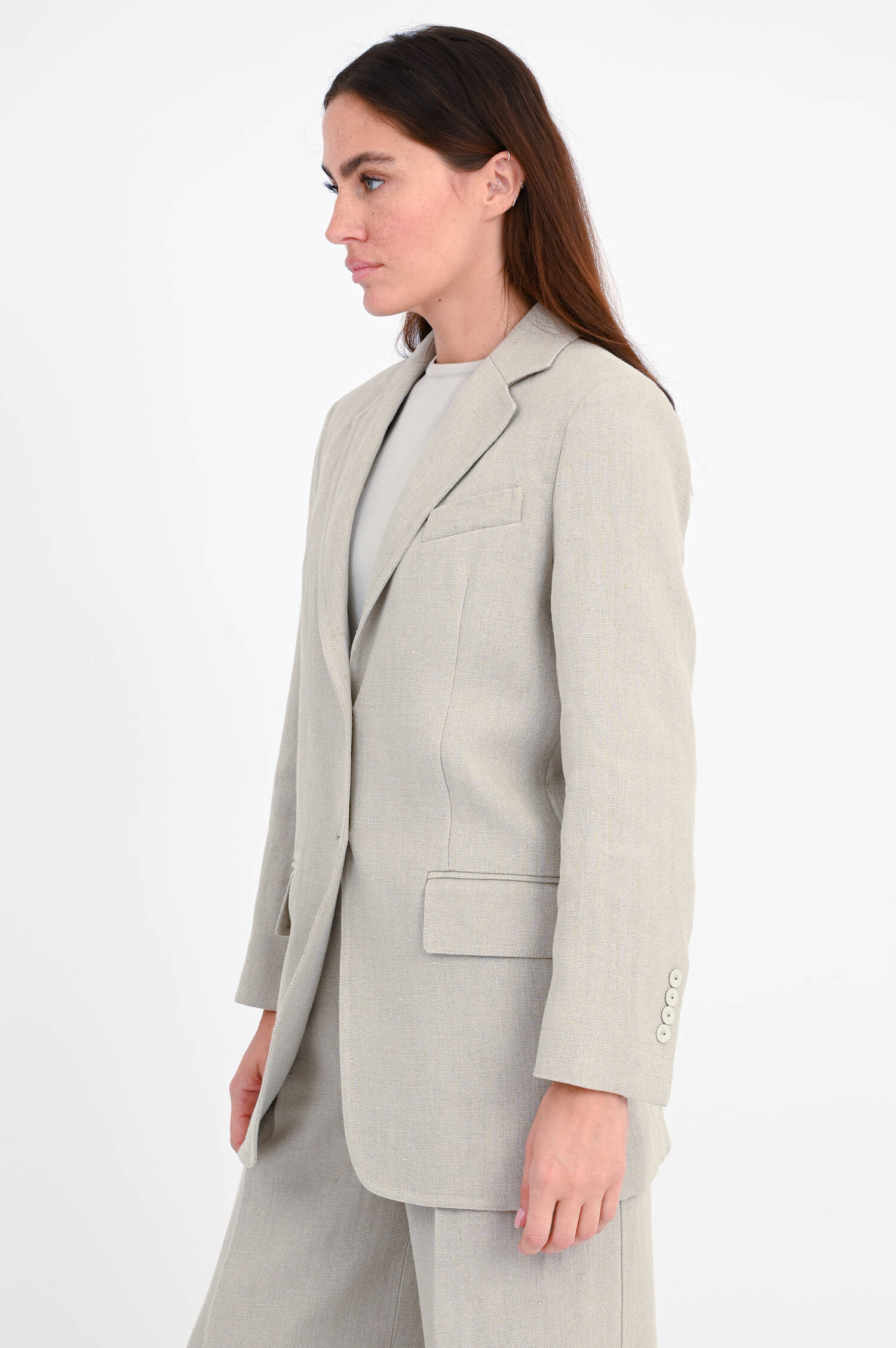 Blazer ADELCHI aus Leinen in Beige