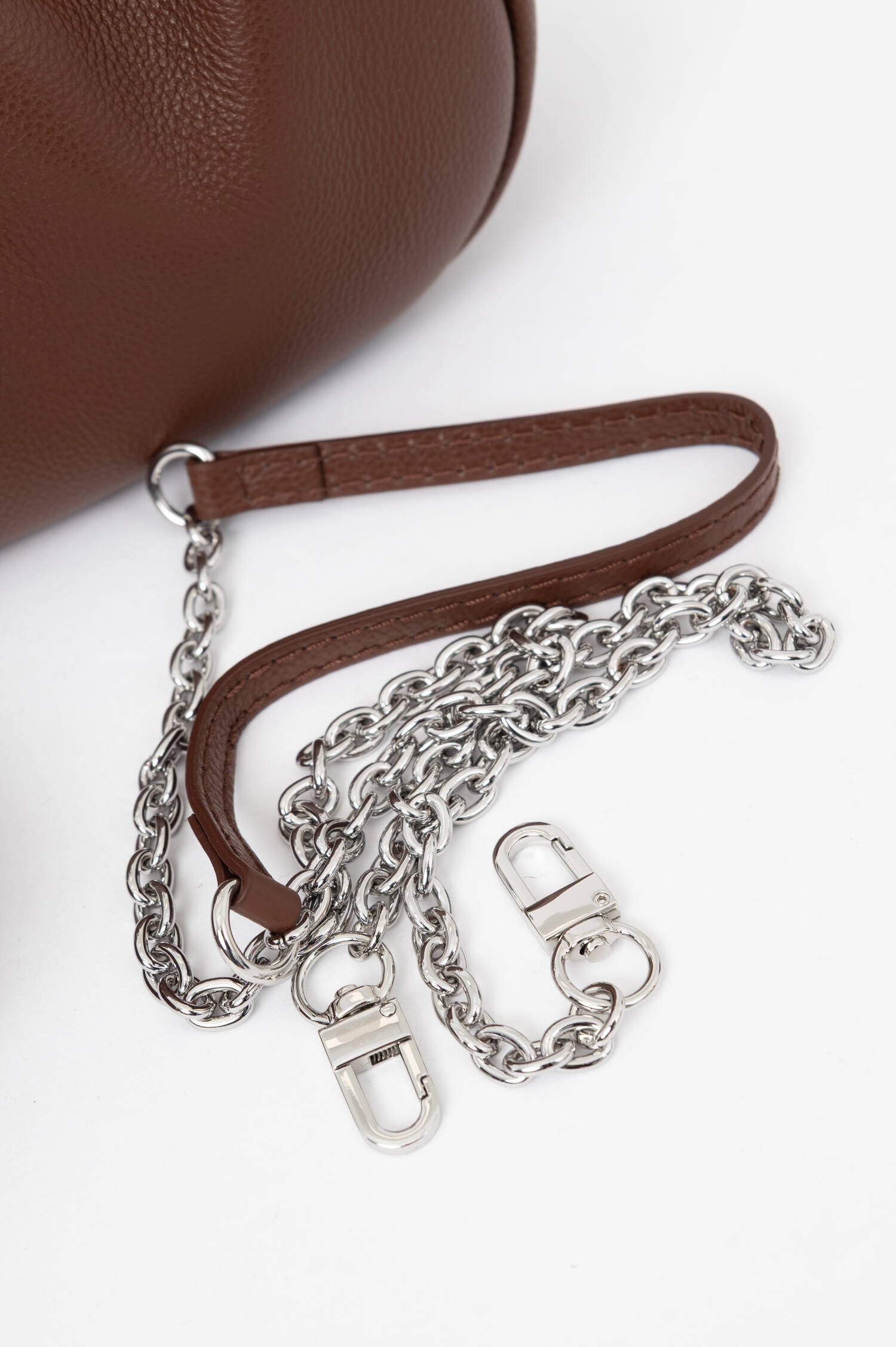 Leder-Pouch in CARO in Braun Leder-Pouch in CARO in Braun