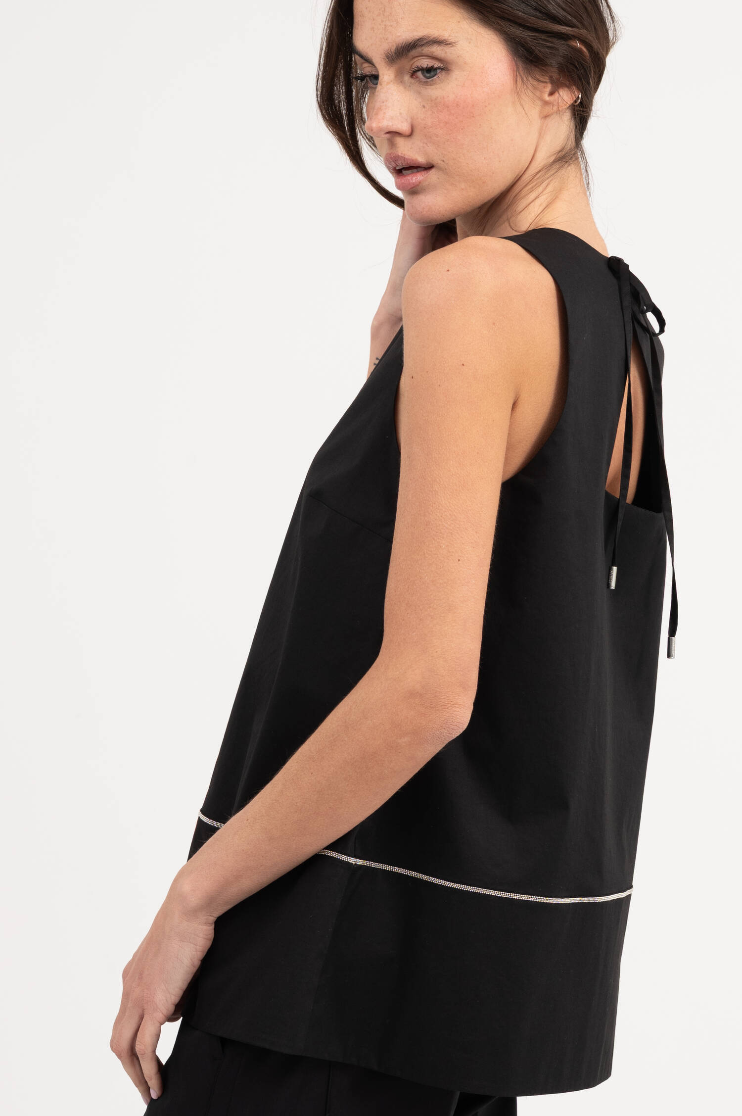 Blusentop in Schwarz