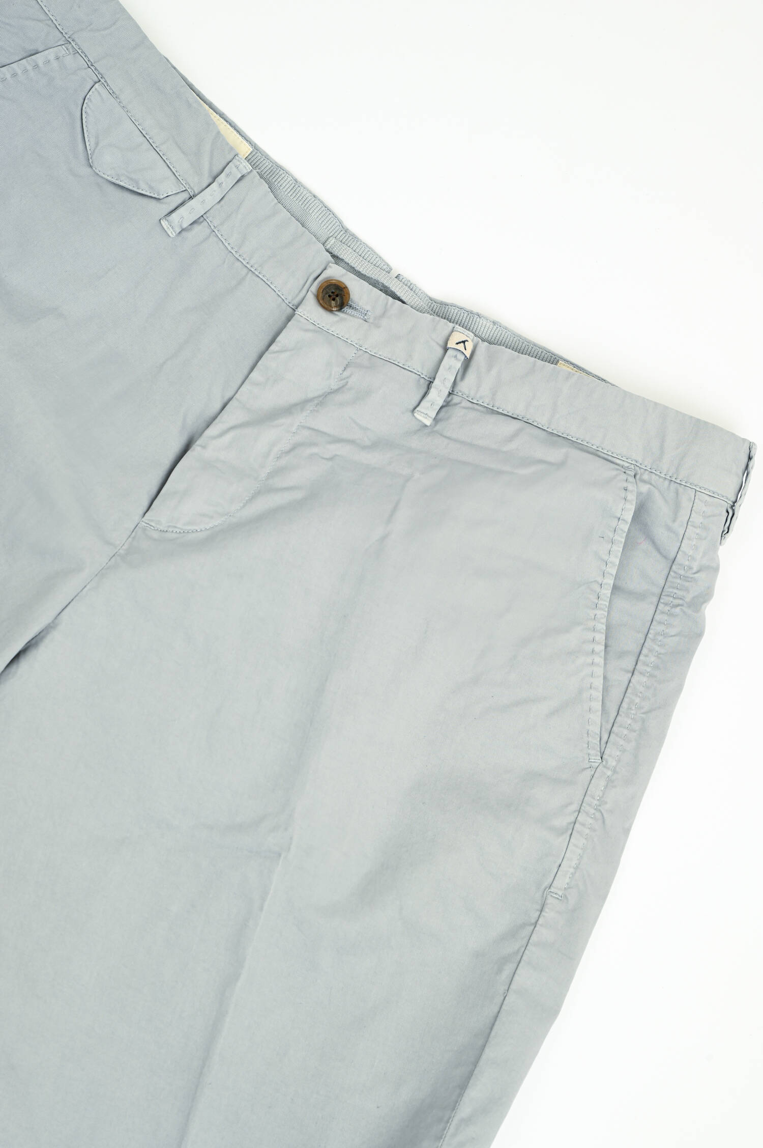 Baumwoll-Bermuda in Hellgrau