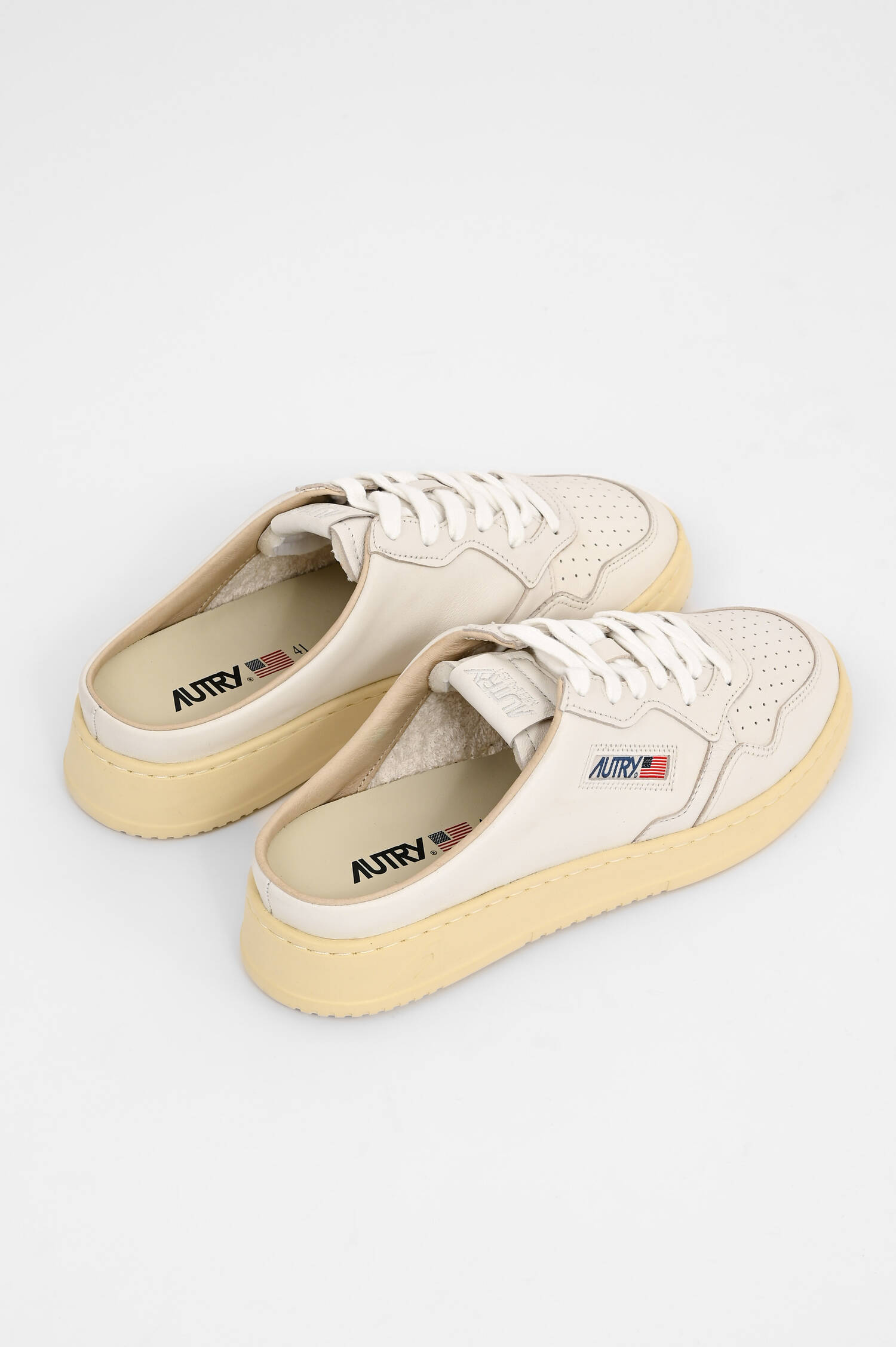 Sneaker MULE in Goat White