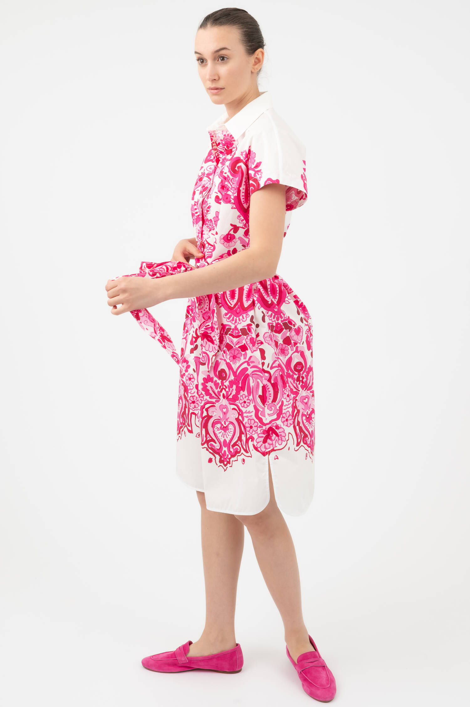Hemdblusenkleid PETRONELLA in Pink