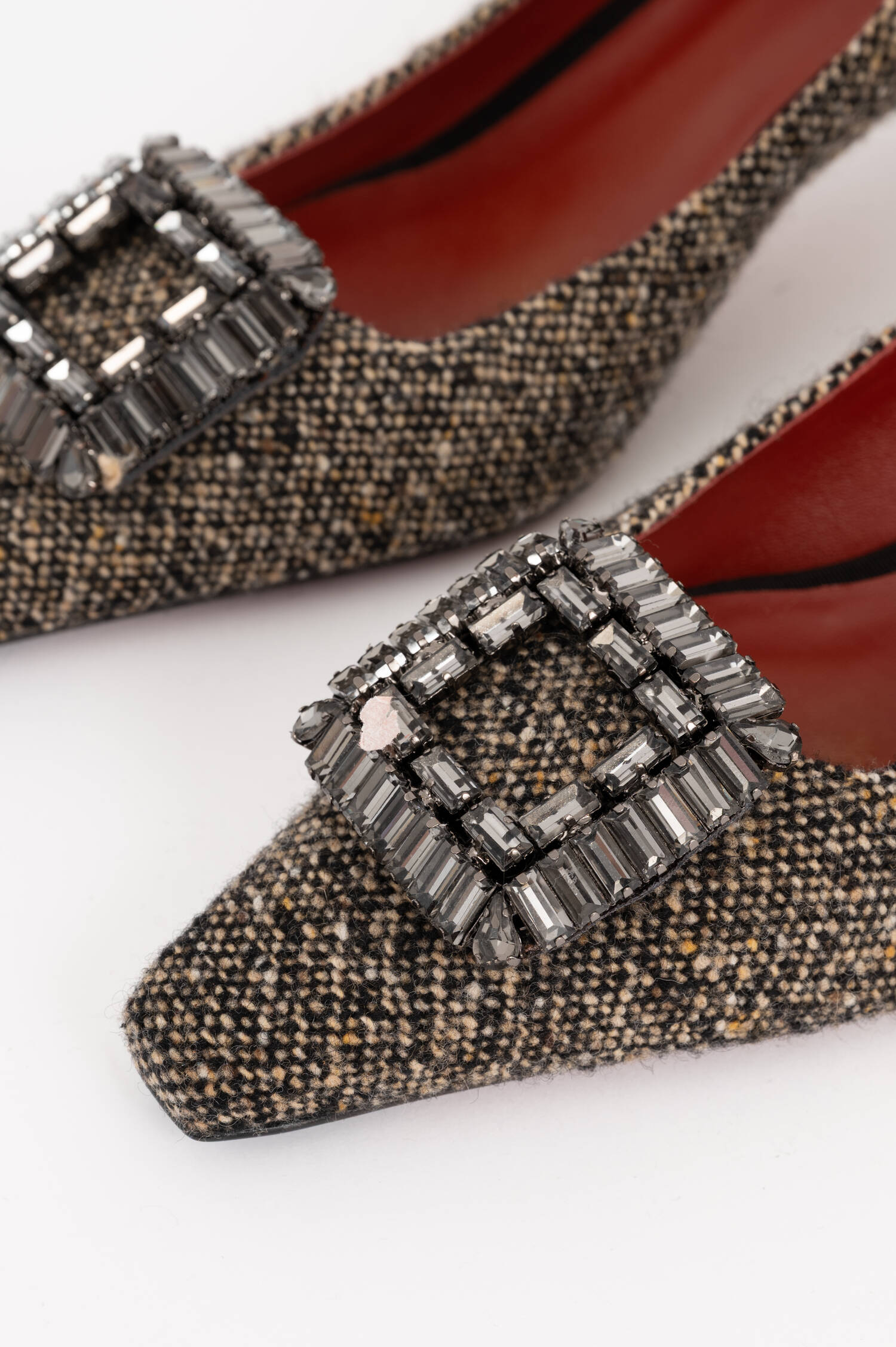 Donegal Tweed Pumps MARSIA in Braun Donegal Tweed Pumps MARSIA in Braun