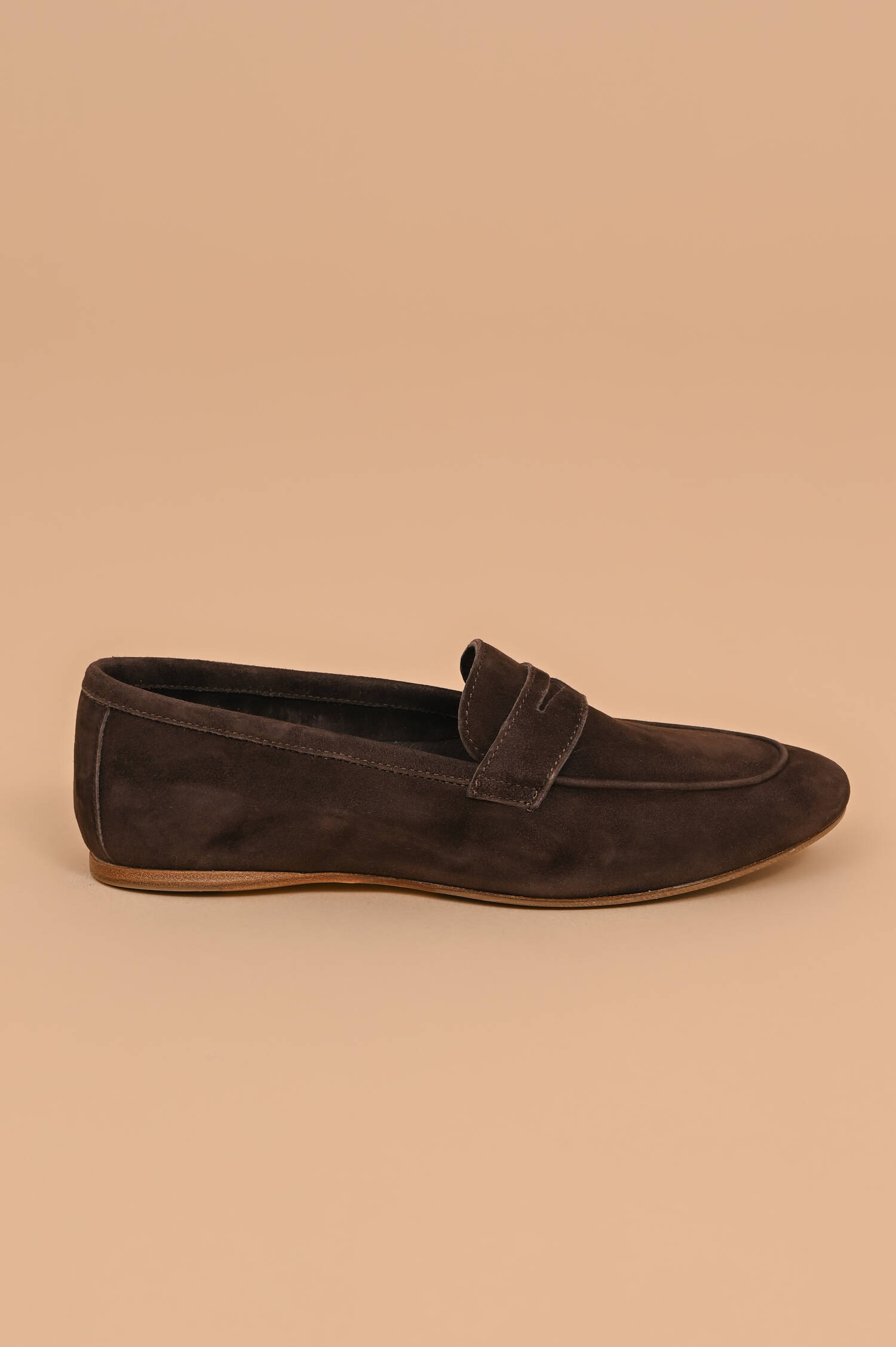 Veloursleder-Loafer in Dunkelbraun Veloursleder-Loafer in Dunkelbraun