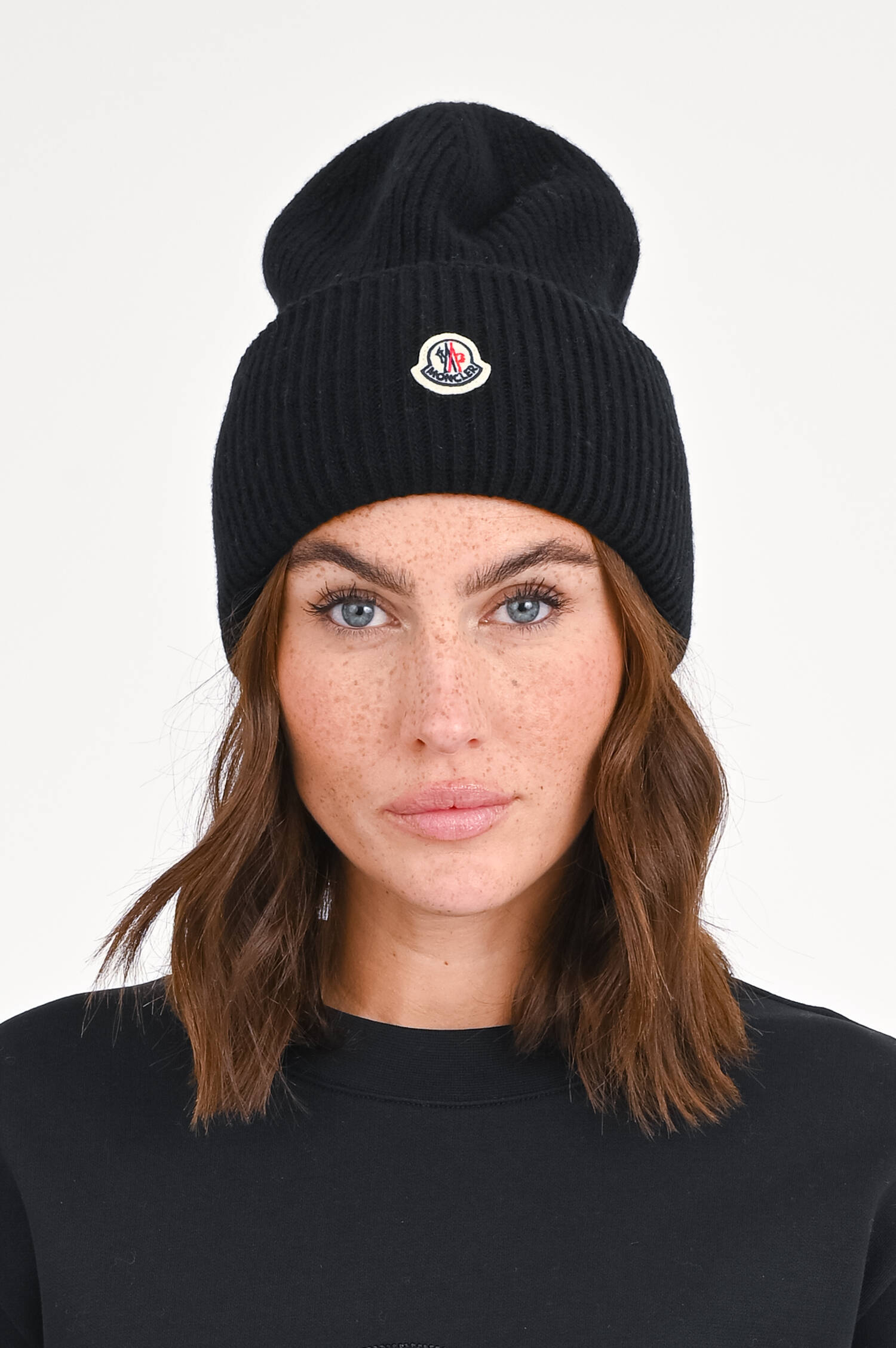 Wollmütze mit Logo in Schwarz Wollmütze mit Logo in Schwarz