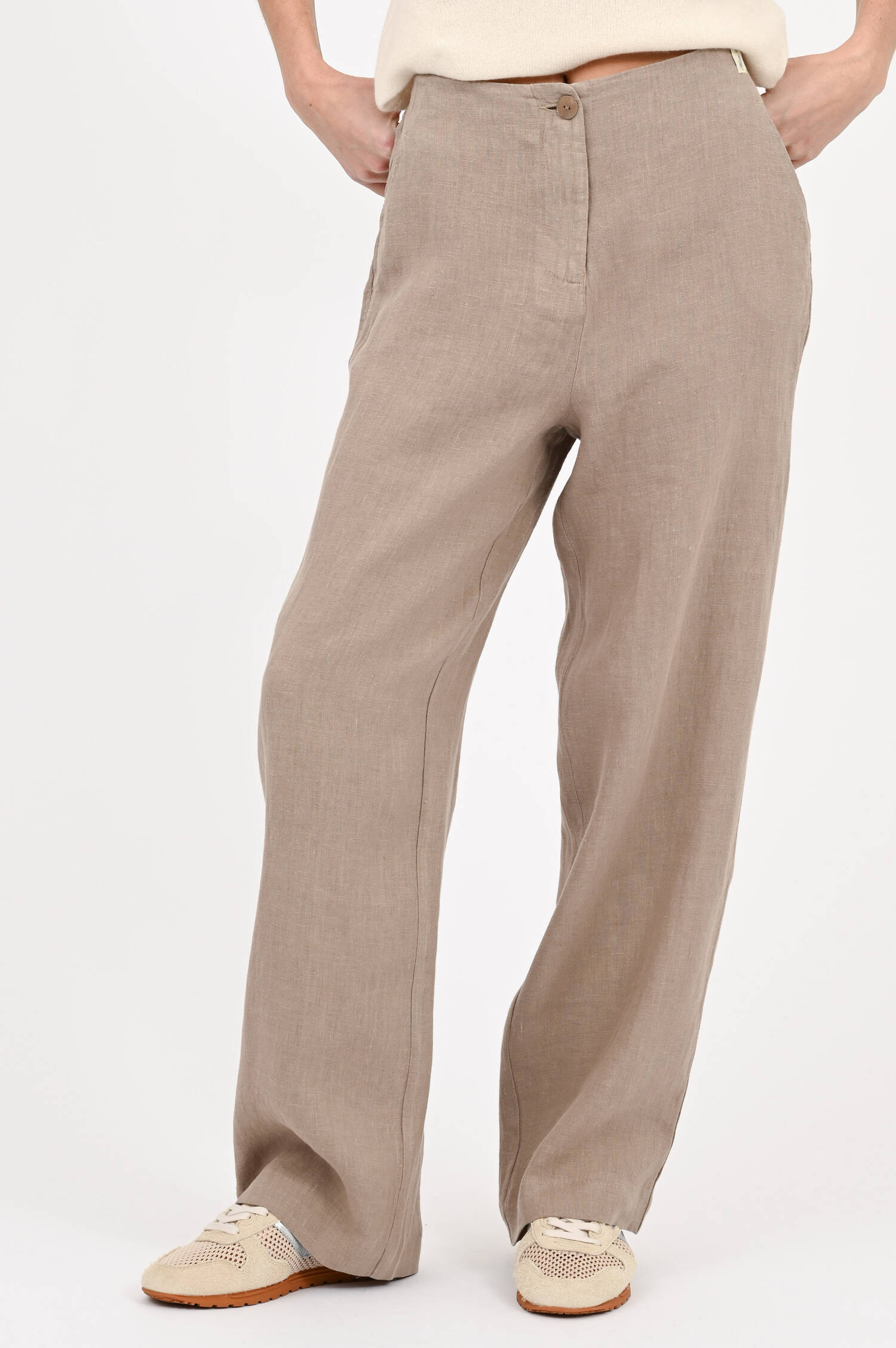 Wide-Leg Hose in Beige Wide-Leg Hose in Beige