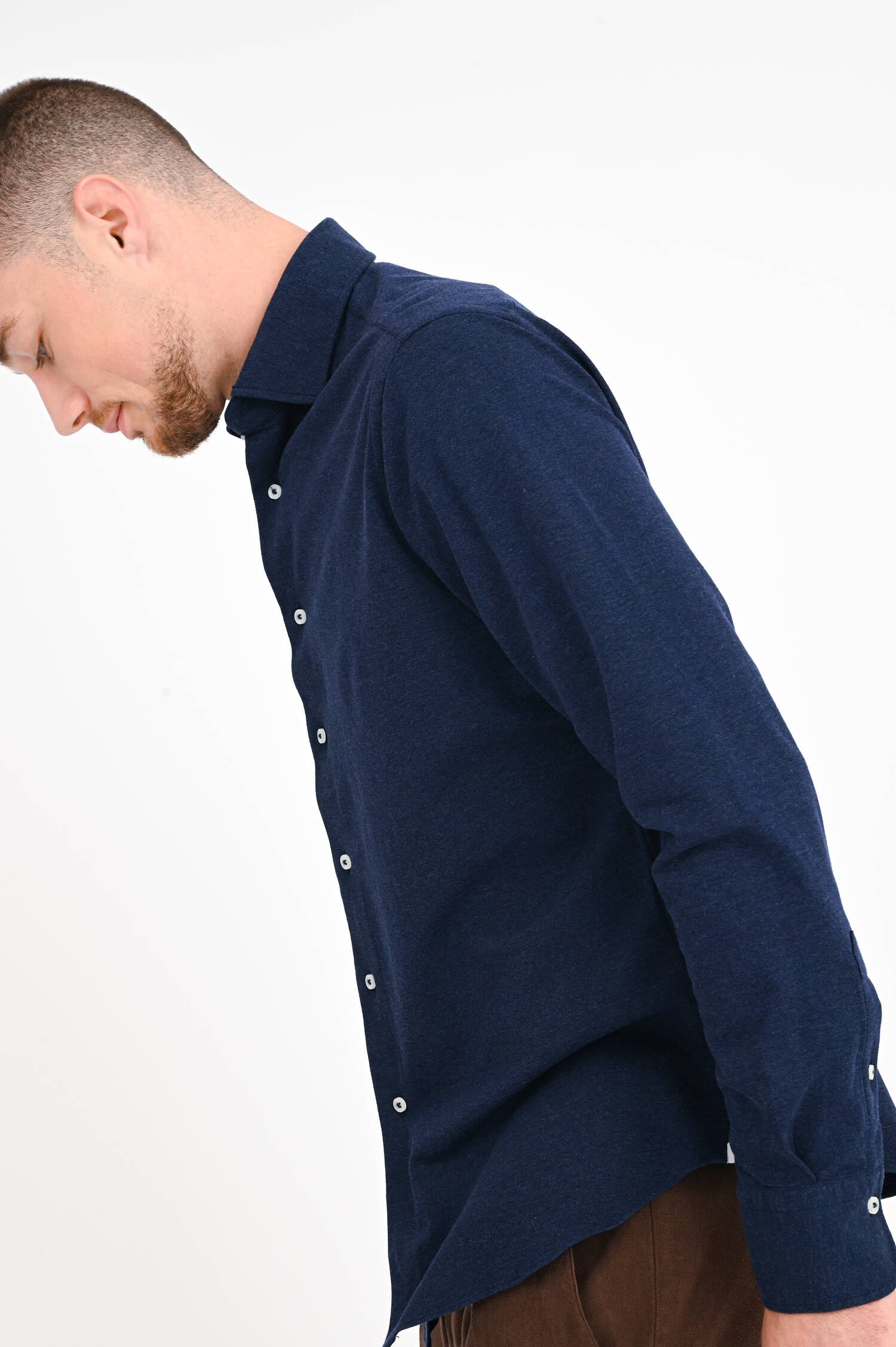 Piquet Jerseyhemd in Navy Piquet Jerseyhemd in Navy