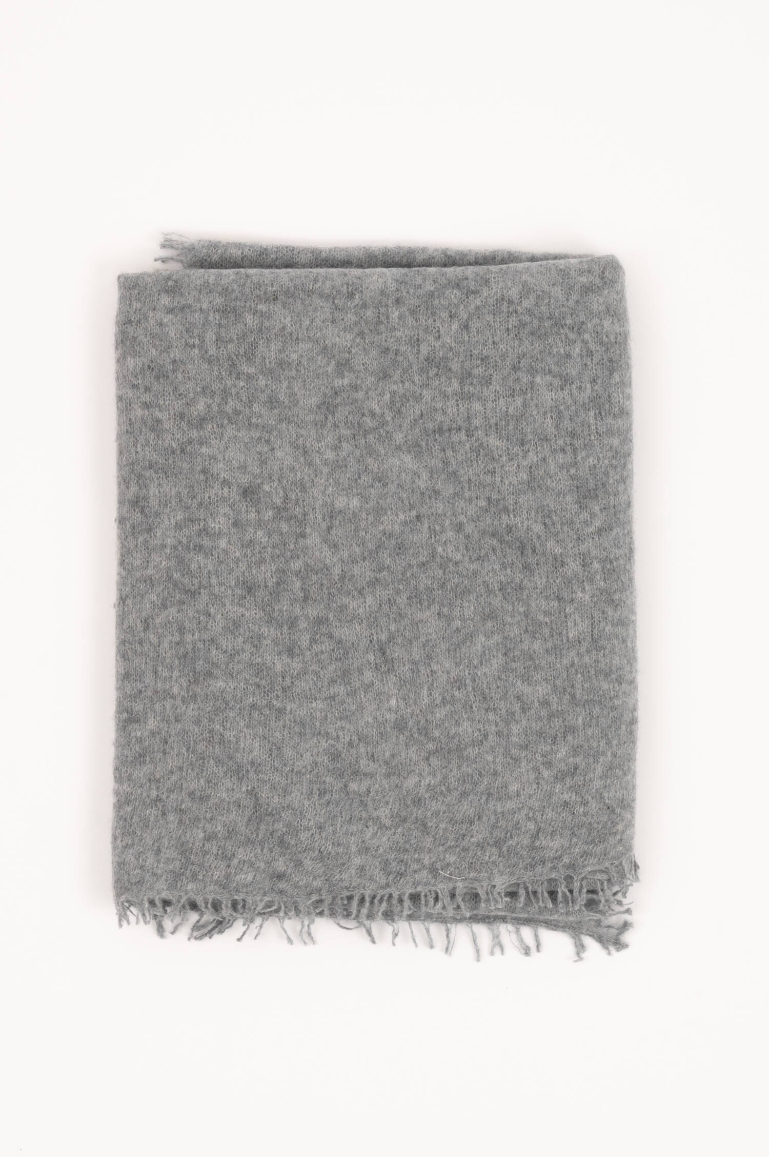 Cashmere Schal in Grau meliert