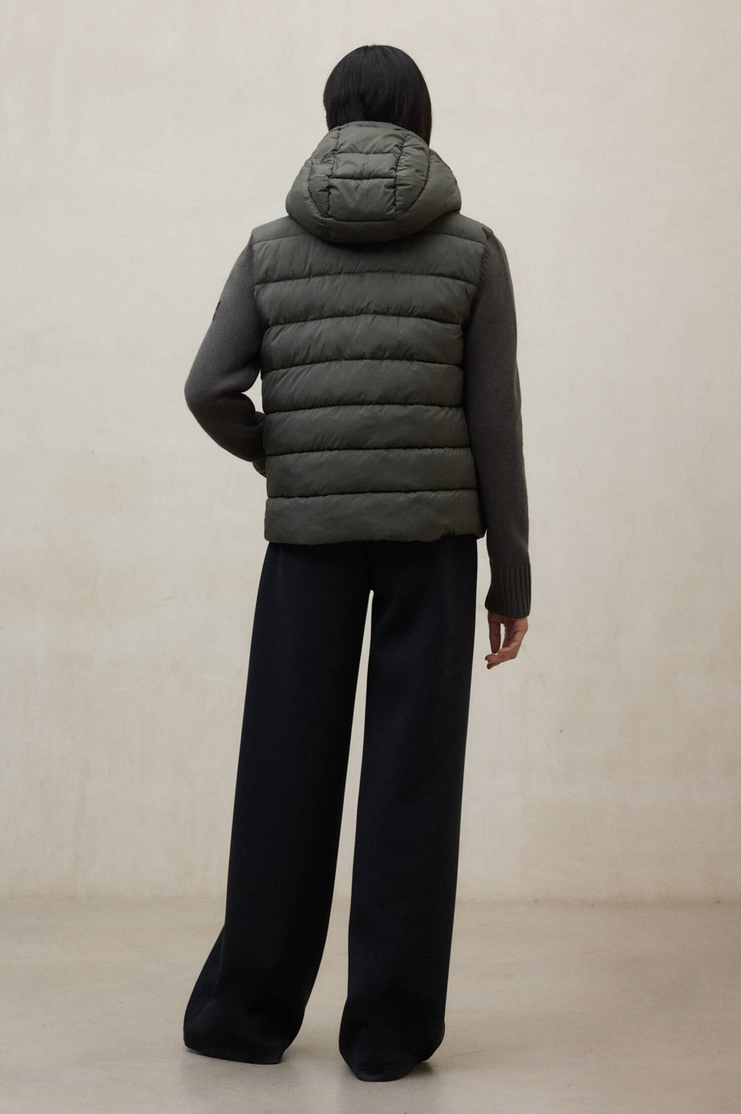 Hybrid Strickjacke DENALI in Oliv