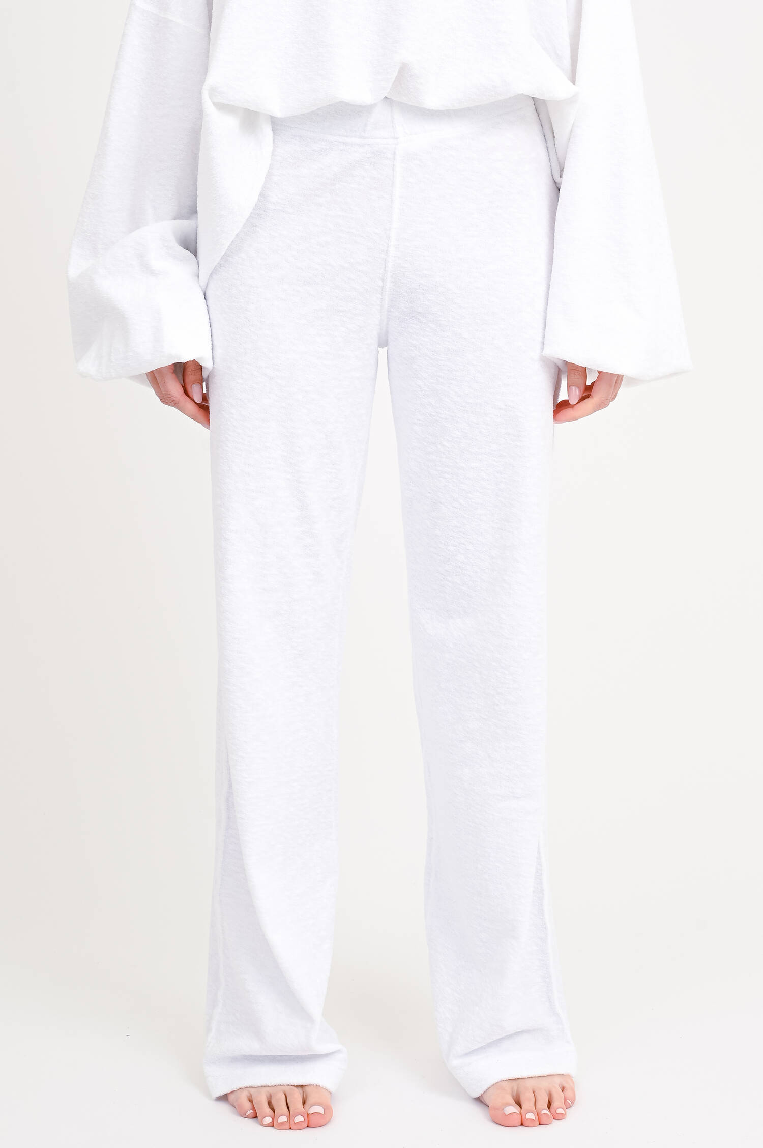 Frottee-Hose ELENYA in Weiß