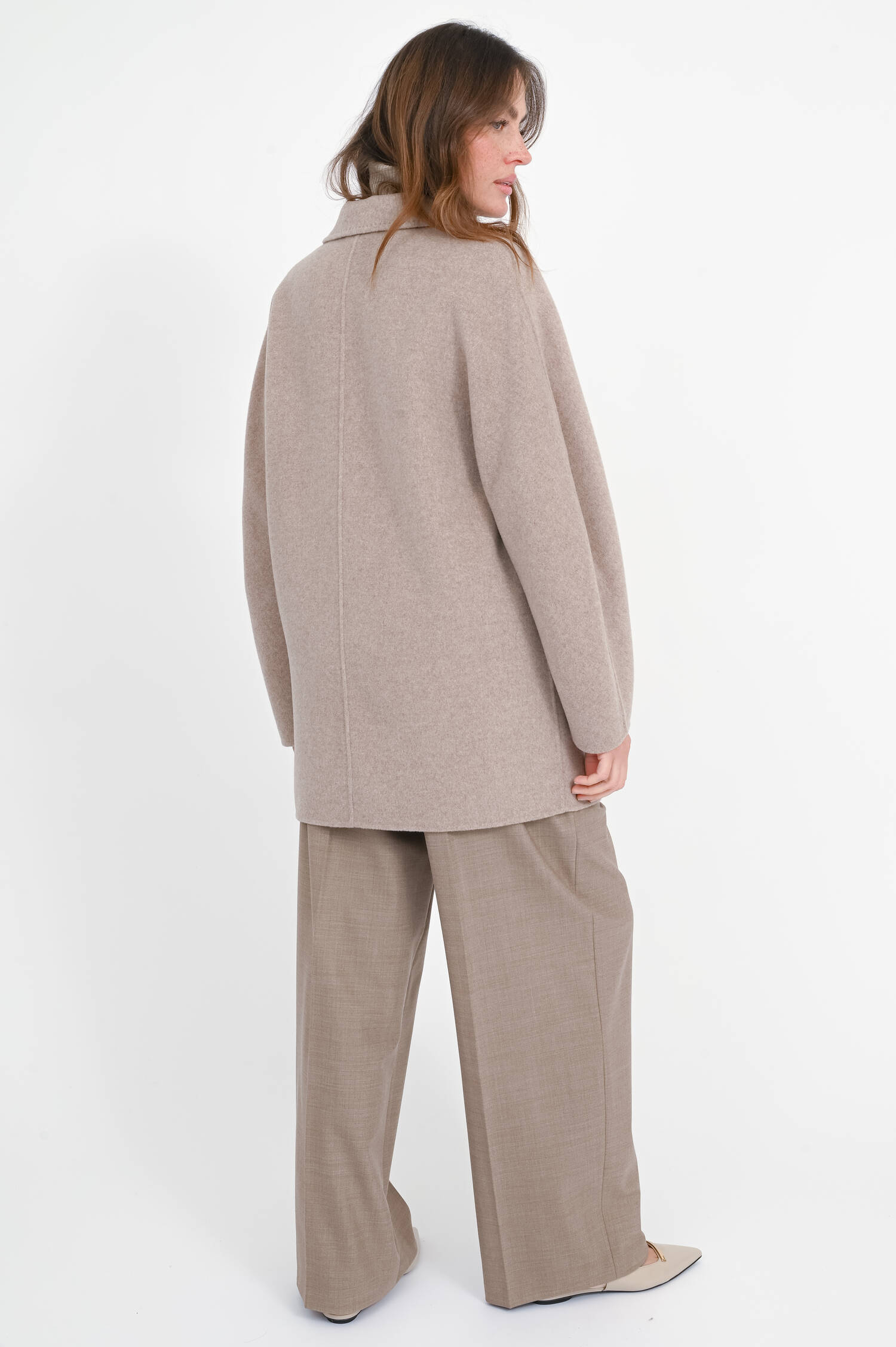 Wolljacke in Cappuccino