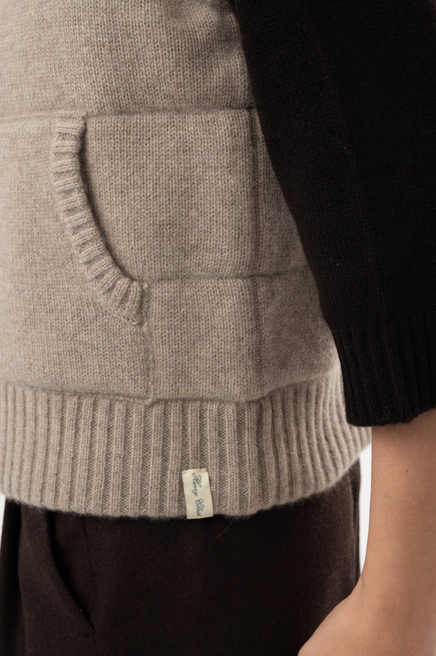 Cashmere-Gilet in Beige