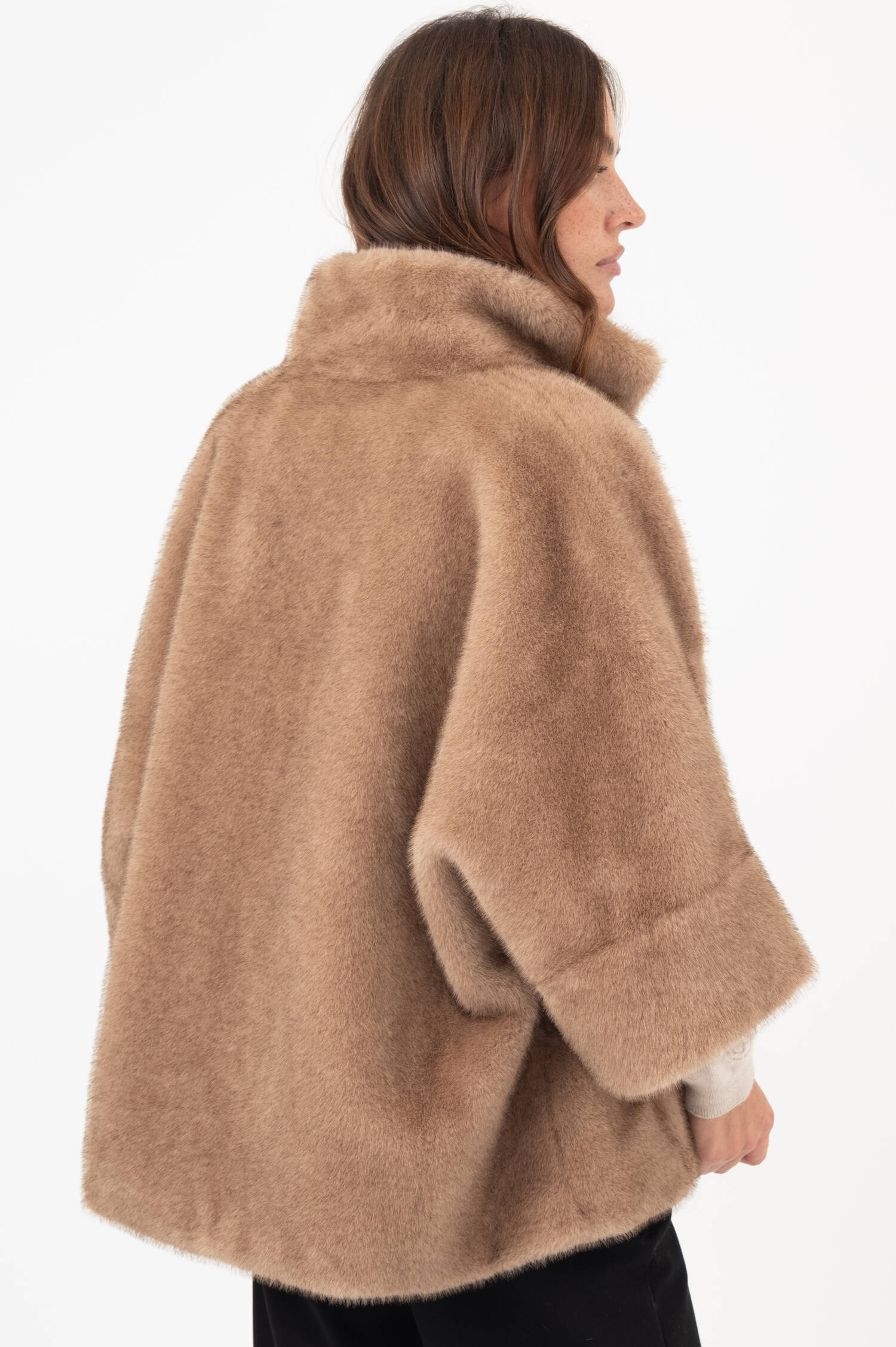 Faux-Fur-Jacke CHAMONIX in Hellbraun