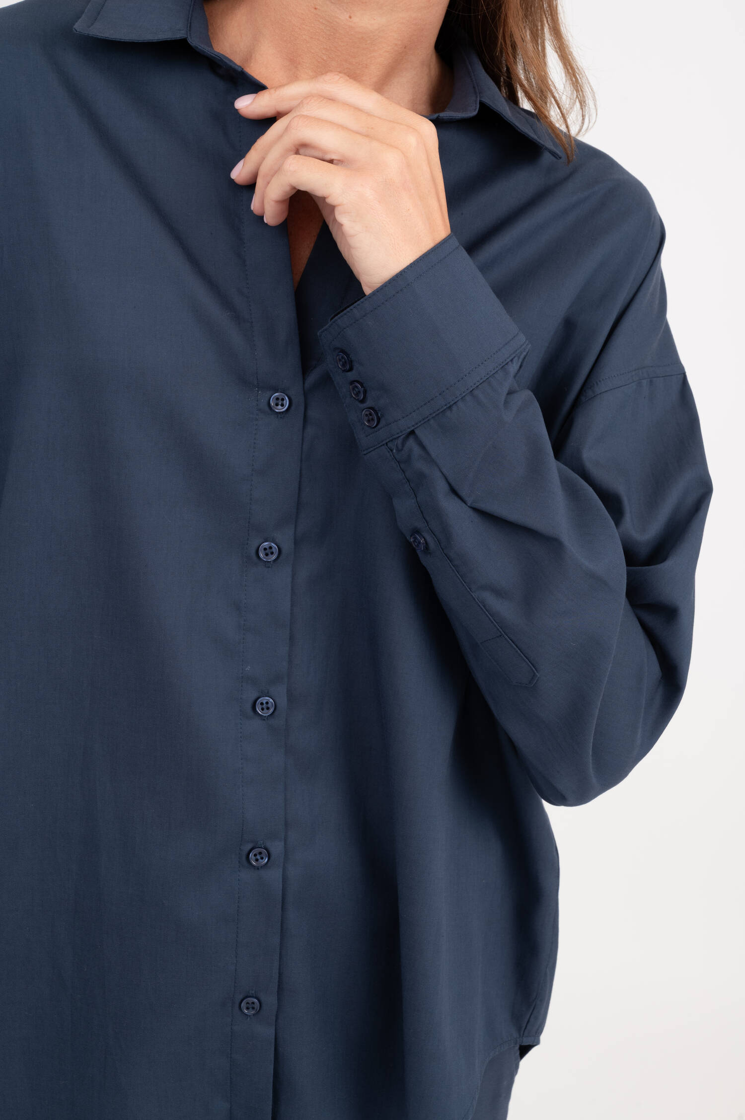 Lockere Bluse in Dunkelblau Lockere Bluse in Dunkelblau