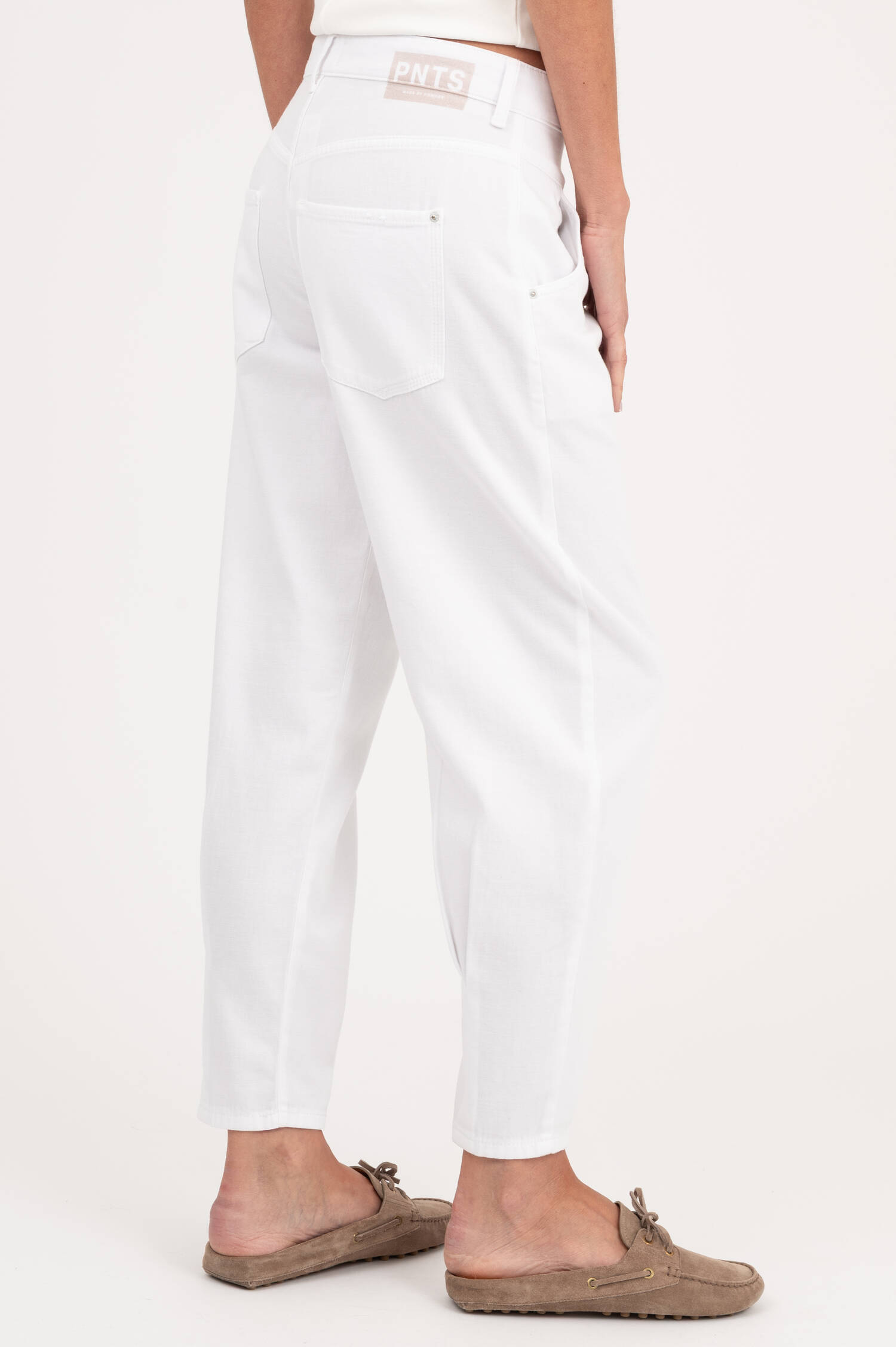 Cropped Leg Jeans THE O-SHAPE in Weiß Cropped Leg Jeans THE O-SHAPE in Weiß